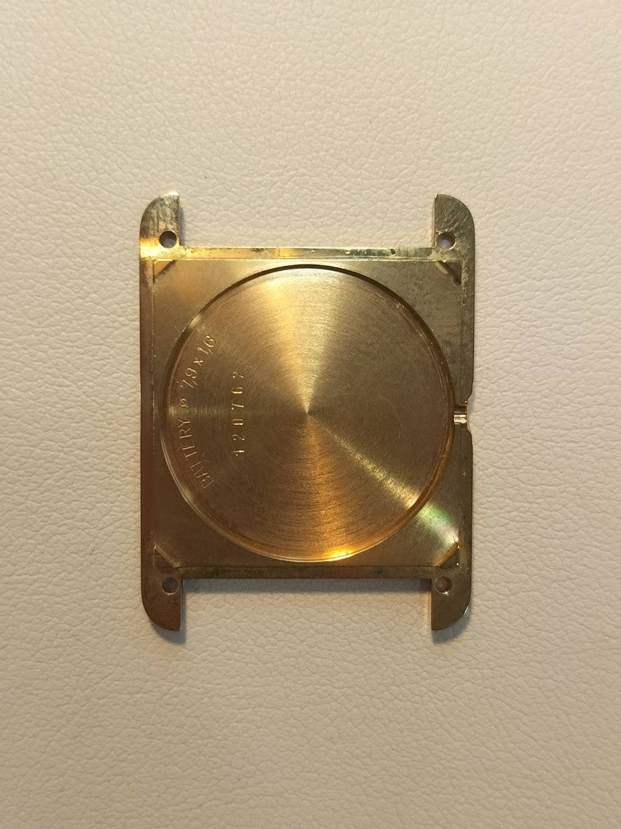 カルティエ マストタンク LM 590005 クォーツ Cal.90 SV925 革 純正尾錠(GP)サイドトリニティ文字盤 オーバーホール済み