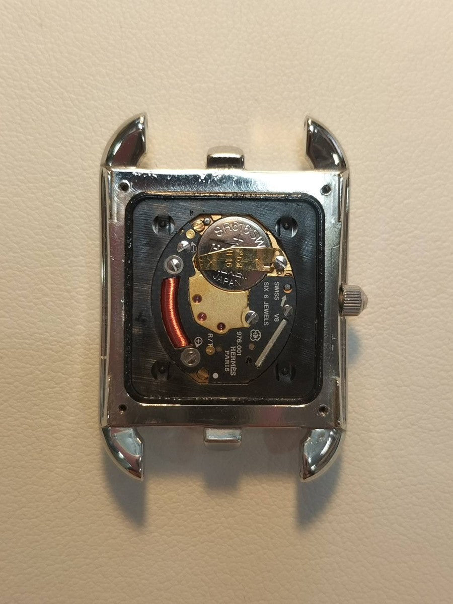 エルメス ケープコッド CC1.210 クォーツ Cal.976.001 SS 純正革ベルト(□D刻印:2000年)純正尾錠(SS)グレーアラビア文字盤 箱 保証書 オーバーホール済み