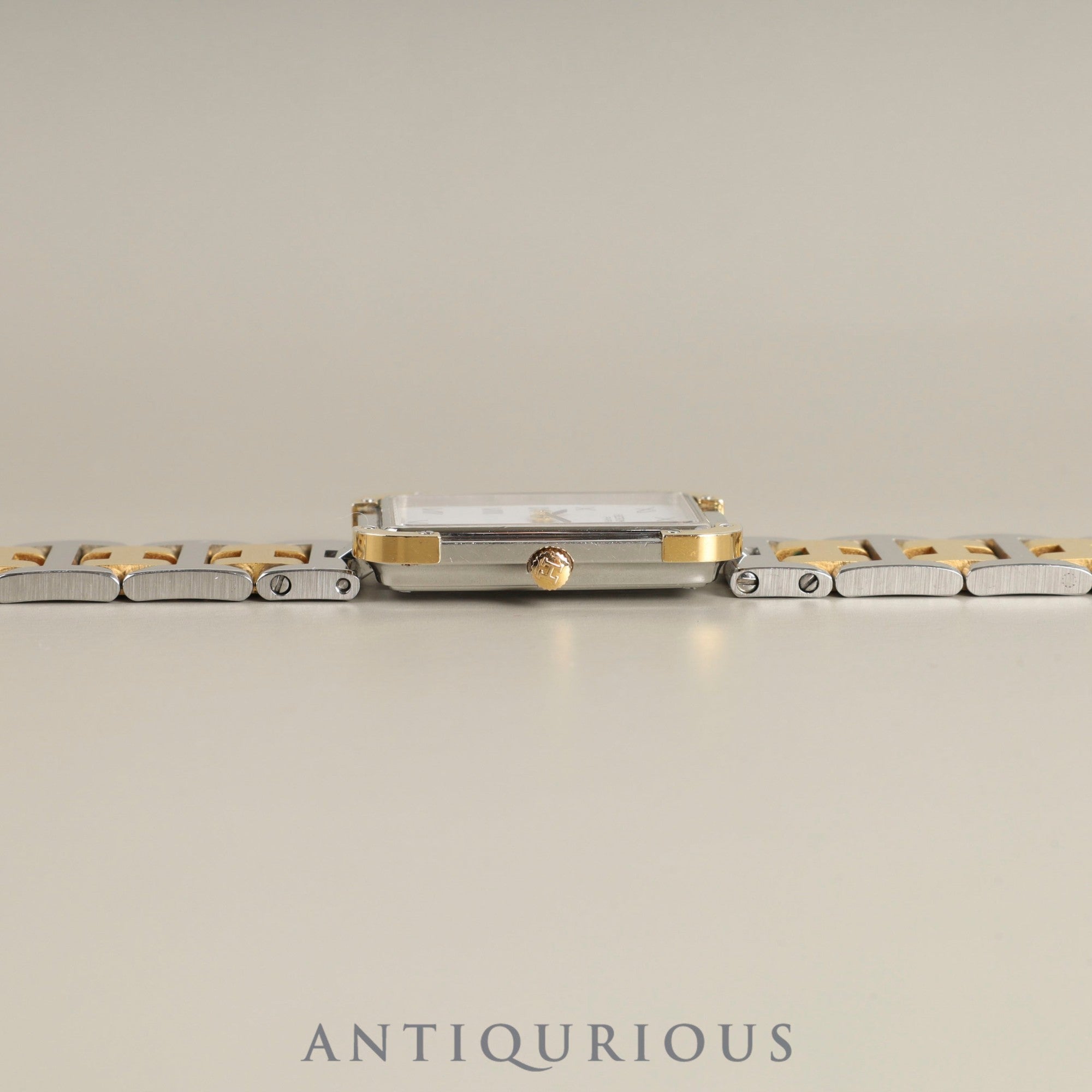 エルメス クロアジュール CR1.240 クォーツ Cal.976.001 SS/GP SS/GP ホワイト文字盤 オーバーホール済み