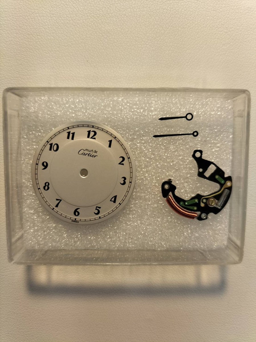 カルティエ マスト ヴァンドーム VLC LM 590003 クォーツ Cal.90 SV925 革 純正Dバックル(GP)アラビア文字盤 箱 冊子 オーバーホール済み