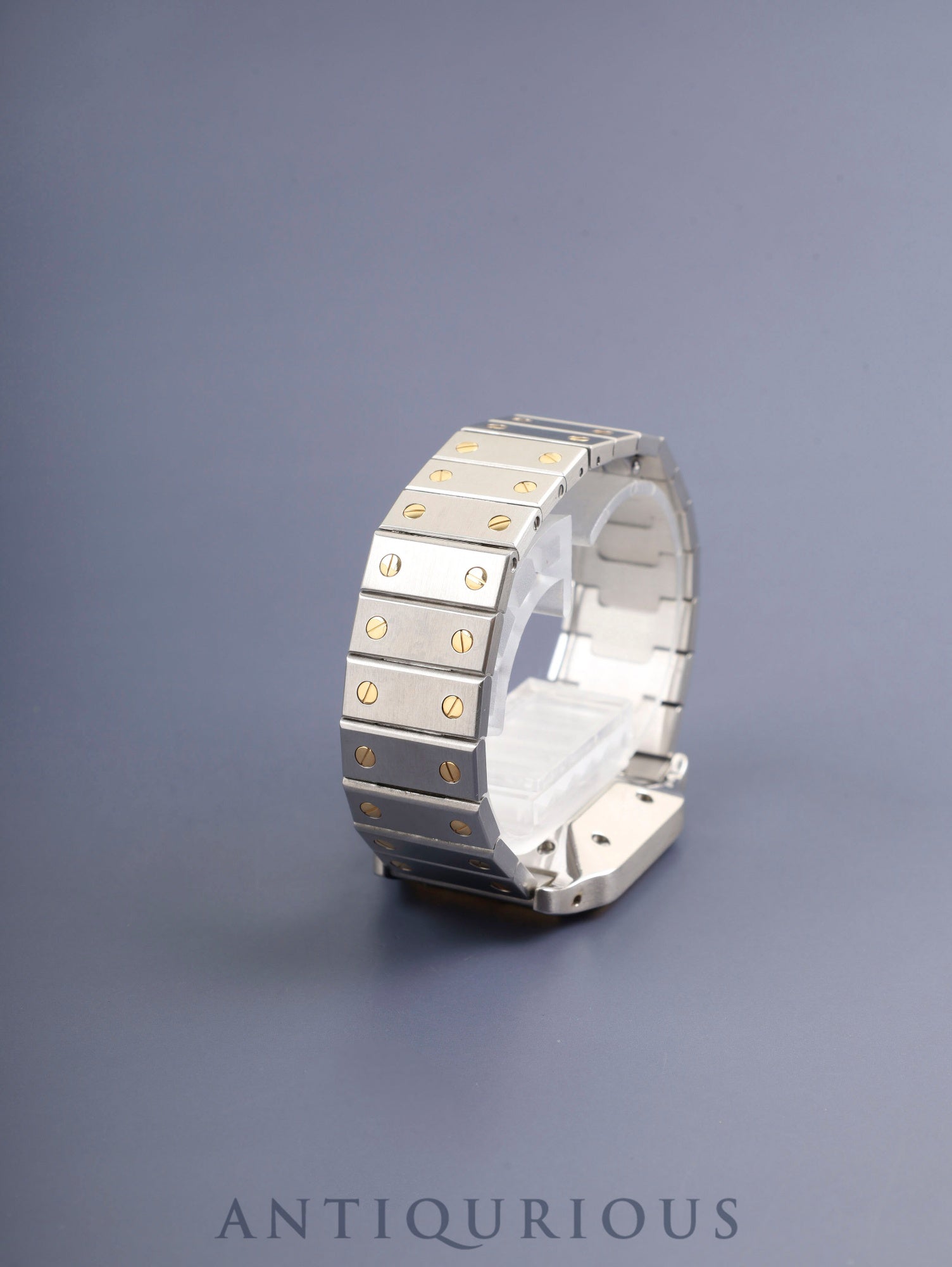 Cartier Santos Galbee LM 81036288/2961 Automatic Caliber 2671 Stainless Steel/Yellow Gold White Roman Dial Overhauled