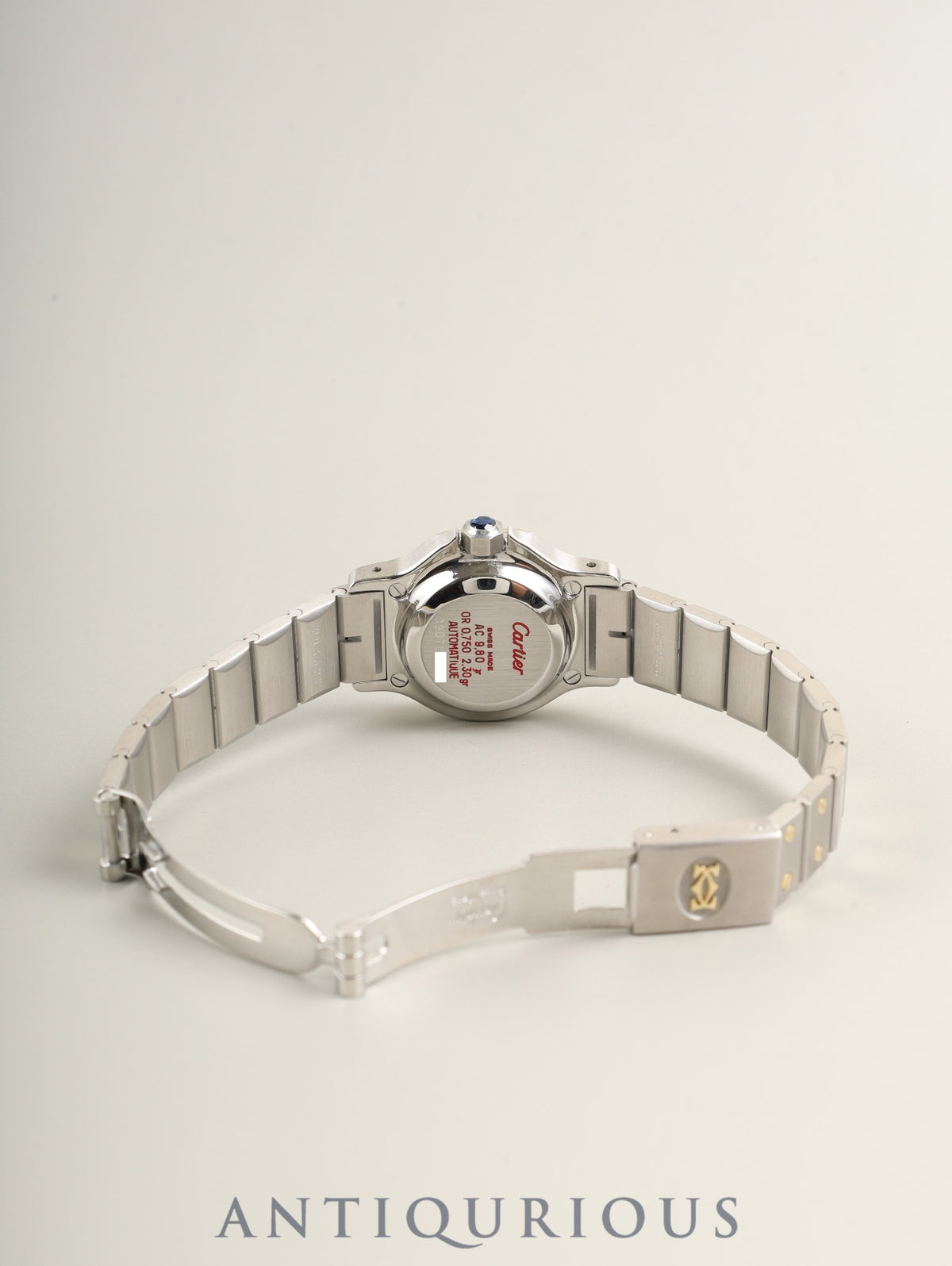 カルティエ サントス オクタゴン SM 0907 自動巻き Cal.- SS/YG SS/YG ホワイトローマン文字盤(SWISS MADE表記) カルティエブティックにてコンプリートサービス済み