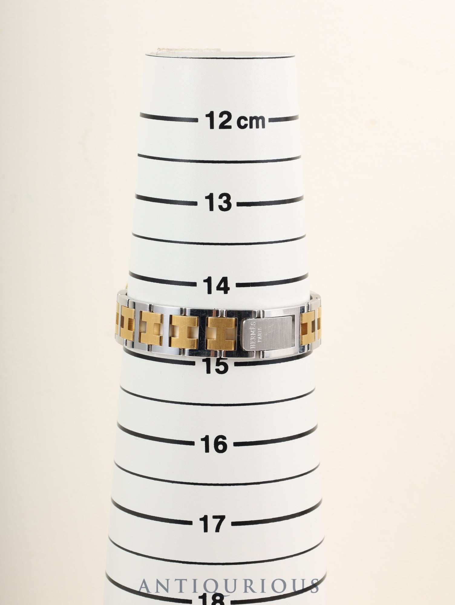 エルメス ラリー クォーツ 77.03 Cal.976.001 SS/GP SS/GP ホワイト文字盤 ケース オーバーホール済み