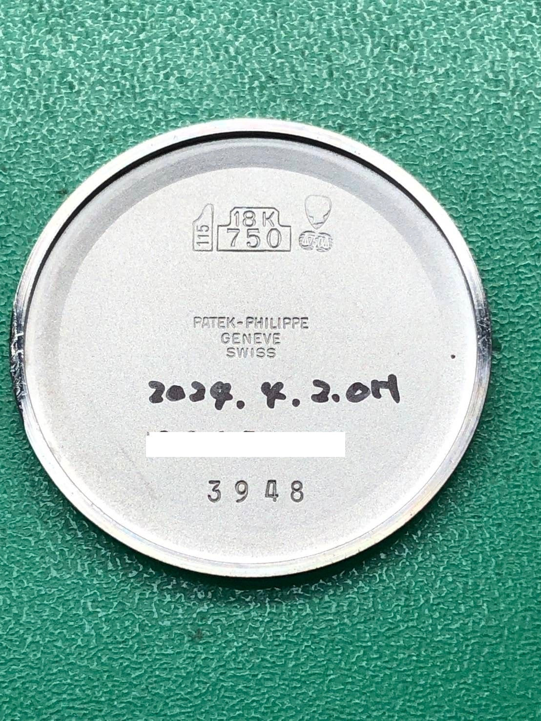 Patek Philippe Golden Ellipse 3948 Manual Winding Cal.215 WG Leather White Dial 1980s