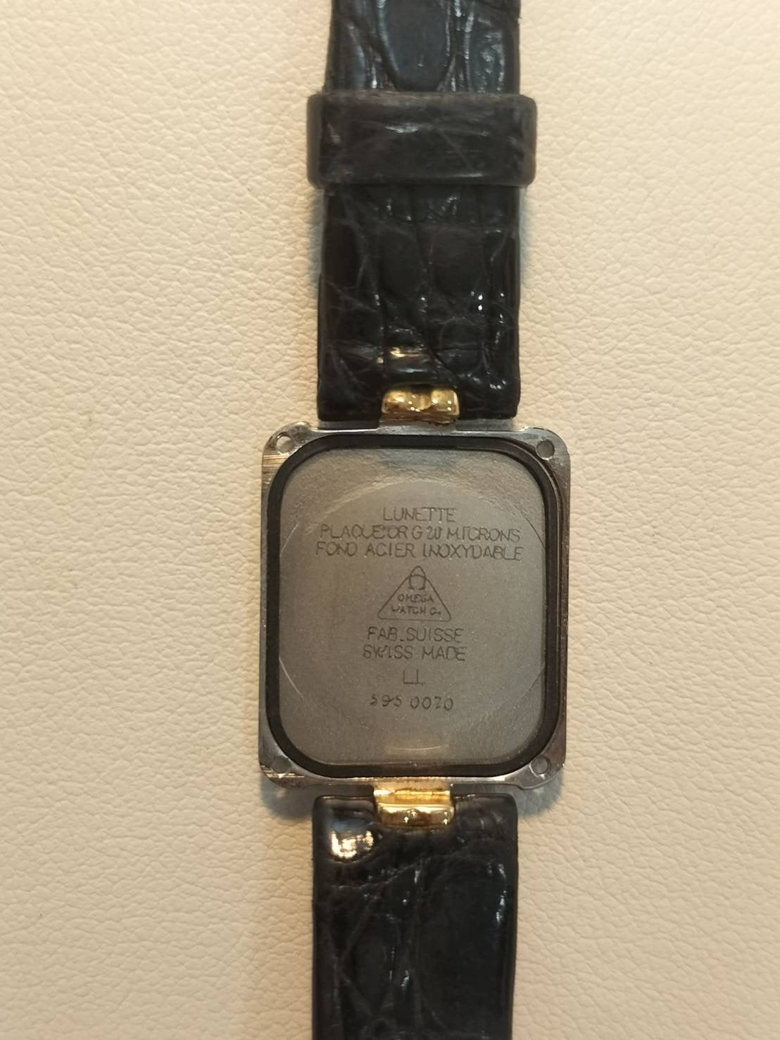 オメガ デ・ヴィル 595.0070 クォーツ Cal.- GP 革 純正尾錠(GP) シャンパン文字盤 純正ベルト オーバーホール済み