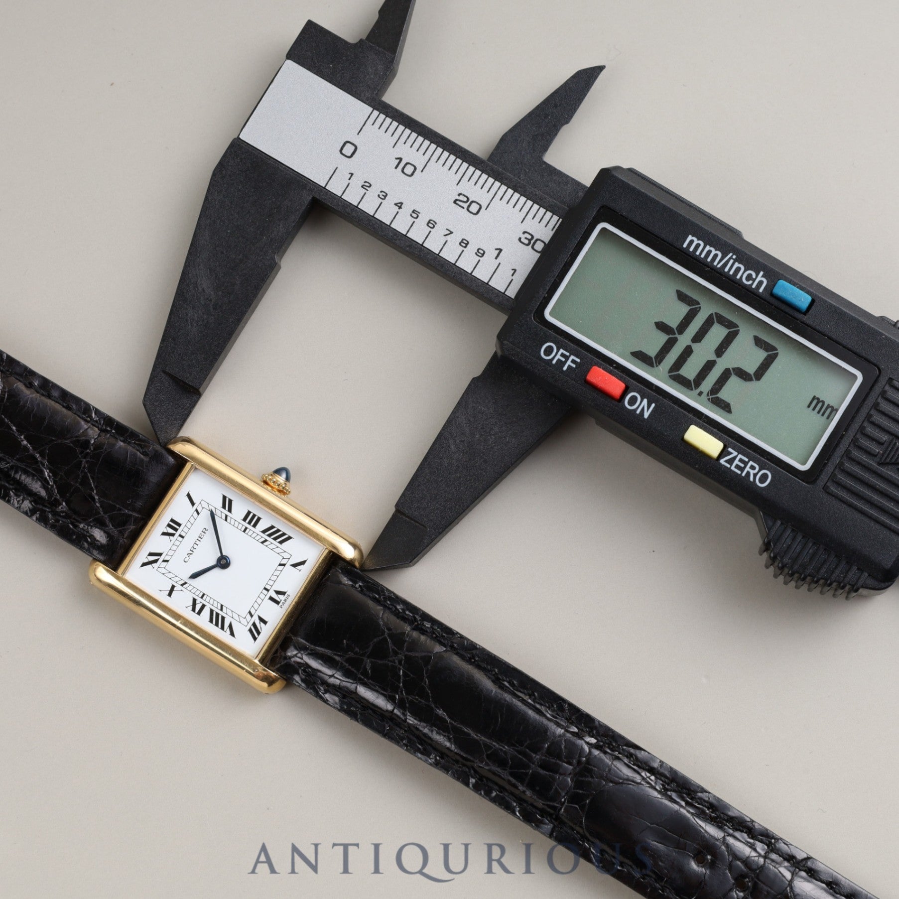 Cartier Louis Cartier LM 78086 Manual winding Cal.78-1 (ETA2512-1) 750YG Leather Genuine buckle (750) White PARIS dial Warranty card (1978) Box