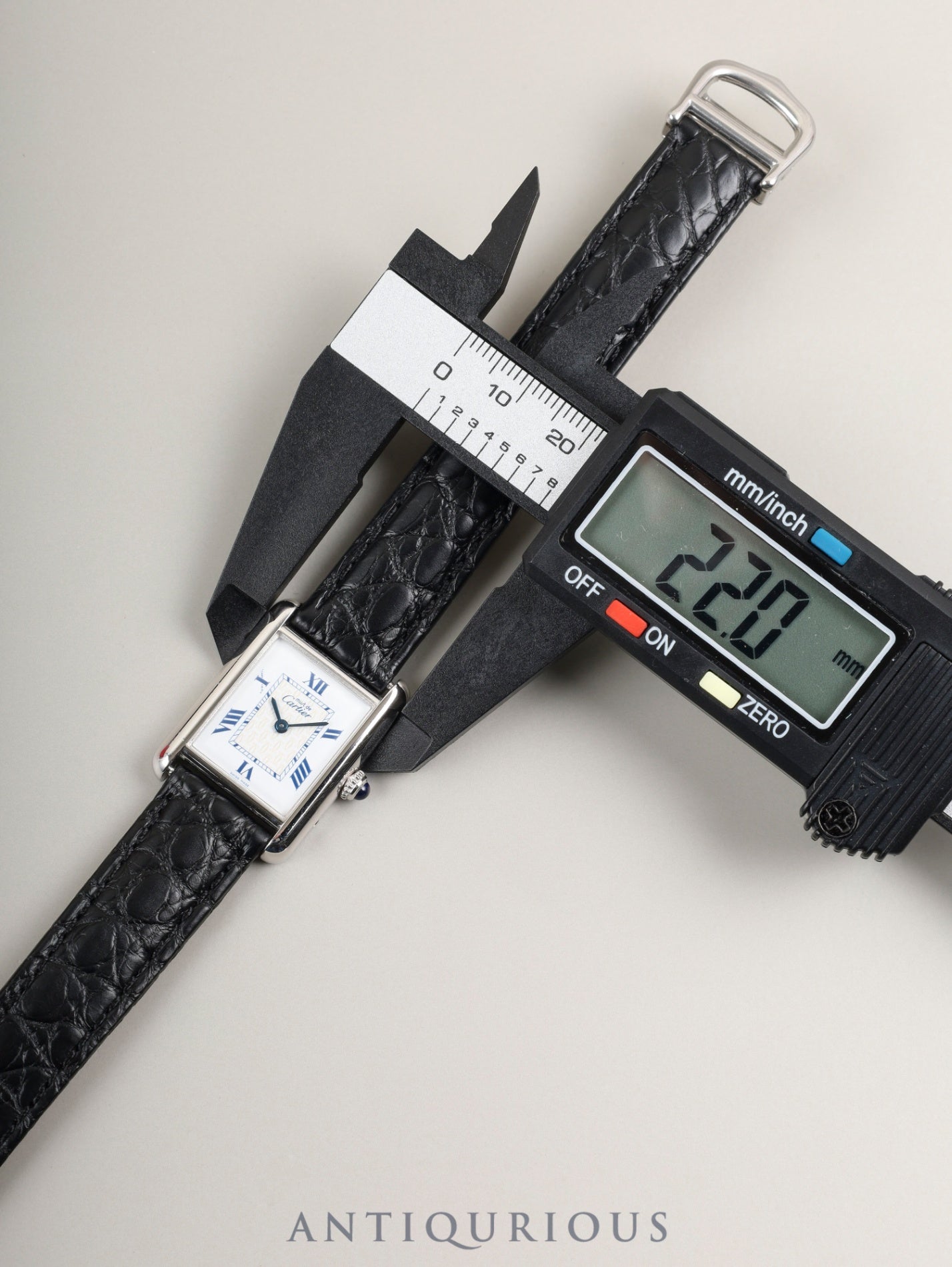 カルティエ マストタンク MM W1014054 / 2416 クォーツ Cal.057 SV925 革 純正Dバックル(SS) ホワイト飛びローマンCC文字盤 箱 オーバーホール済み