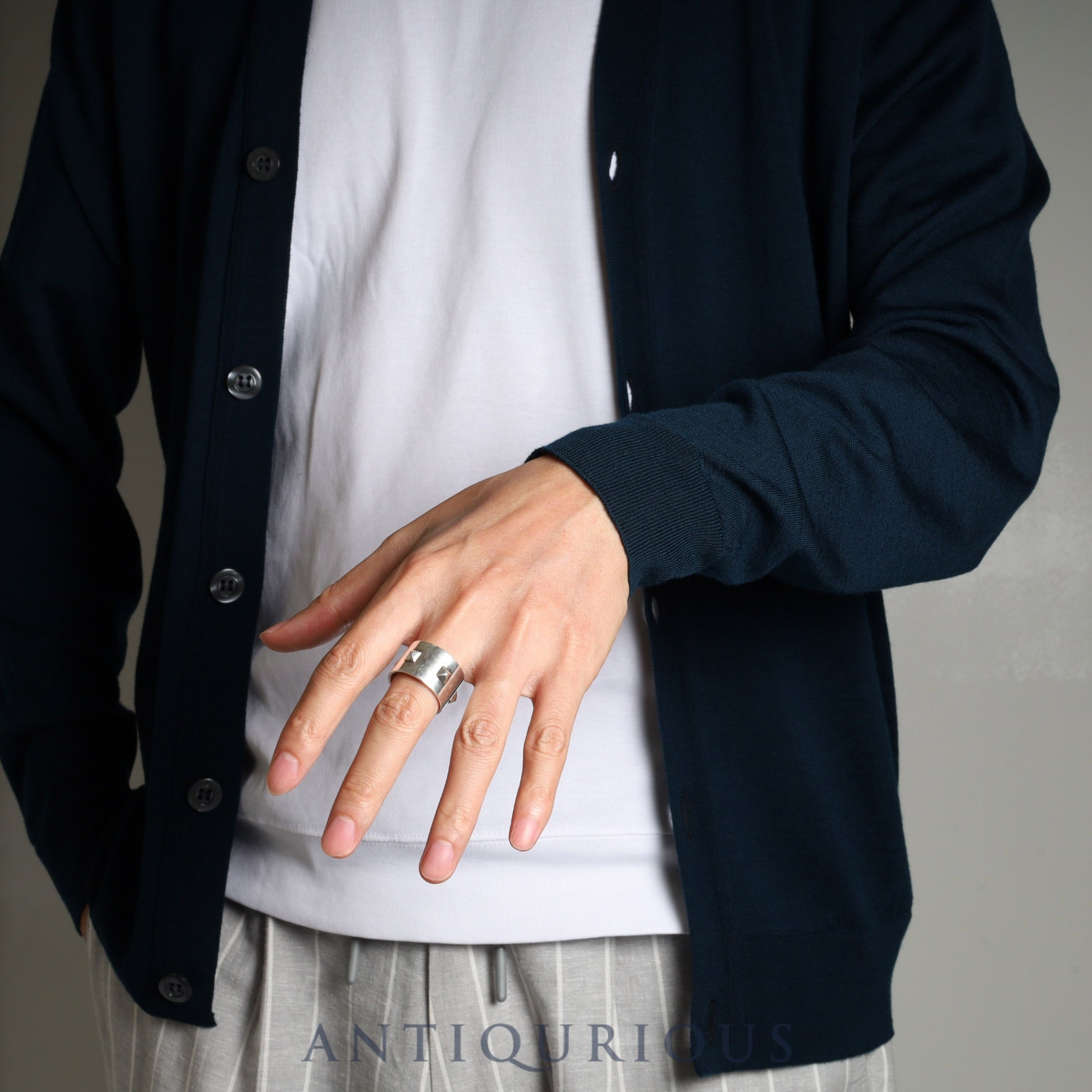 エルメス リング ミニクルー GM スターリングシルバー #57 箱 19年刻