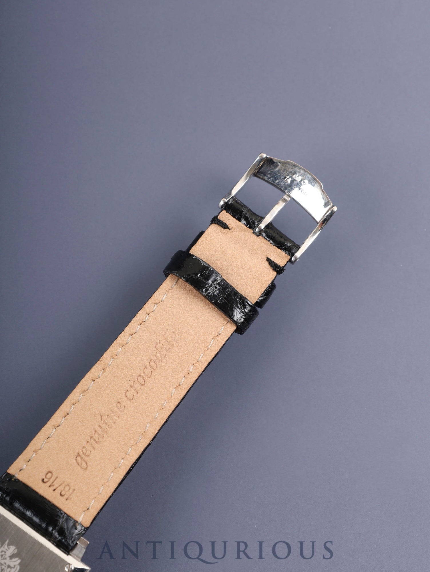 ピアジェ 1967 スクエア 90300 手巻き Cal.430P WG 革 純正尾錠(750)ブラックアラビア文字盤 純正ベルト オーバーホール済み