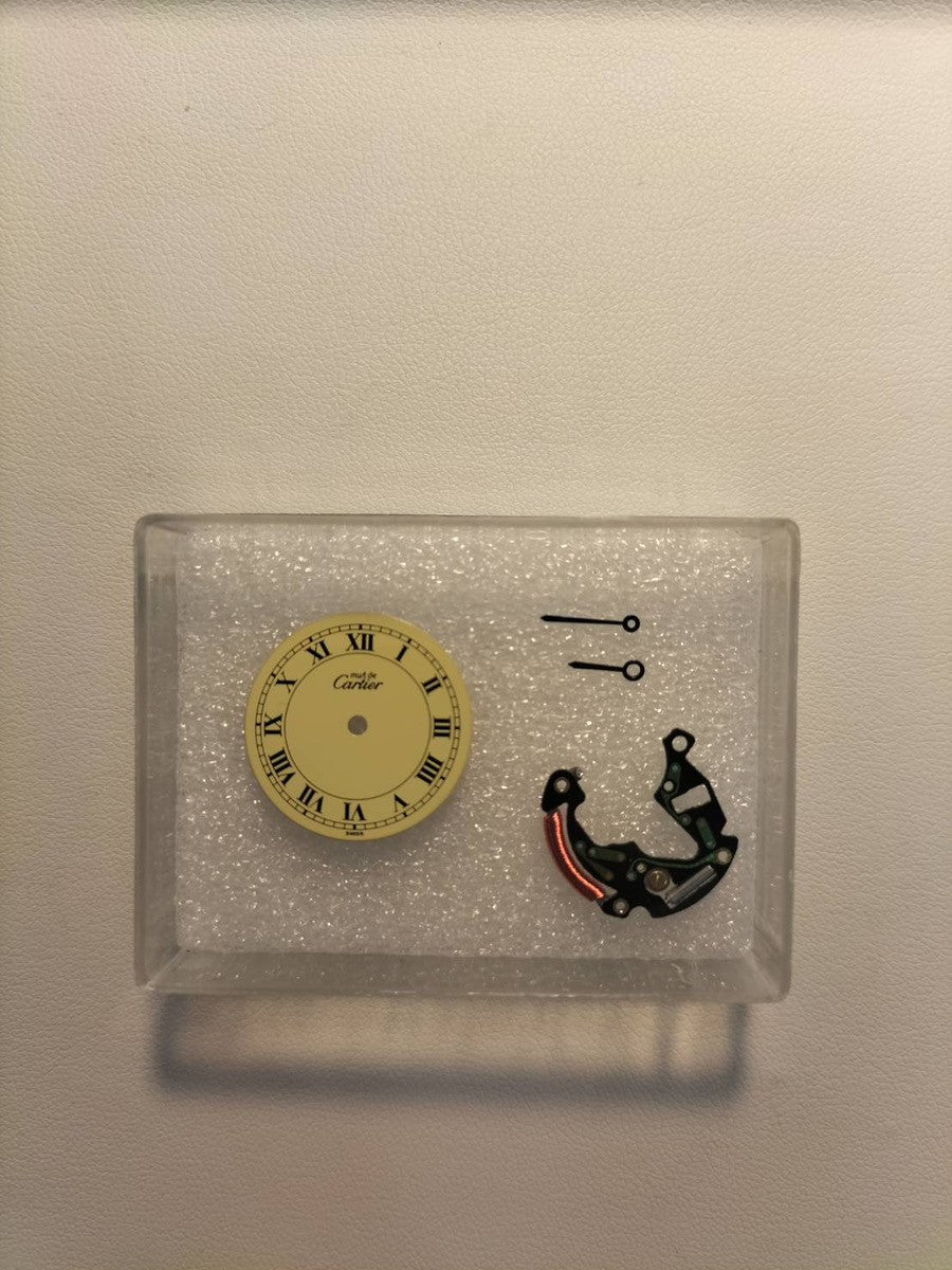 カルティエ マスト ヴァンドーム VLC SM 590004 クォーツ Cal.90 SV925 純正革ベルト 純正尾錠(GP)アイボリーローマン文字盤 箱 冊子 保証書(1994年)オーバーホール済み