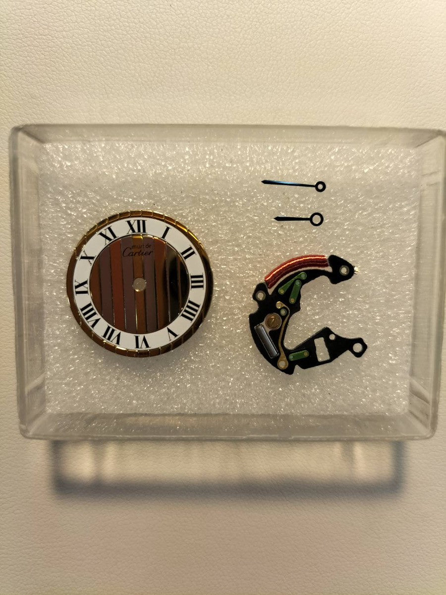 カルティエ マスト ヴァンドーム VLC SM 590004 クォーツ Cal.90 SV925 革 純正尾錠(GP) フロントトリニティ文字盤 箱 タグ 冊子 保証書(1990年) オーバーホール済み