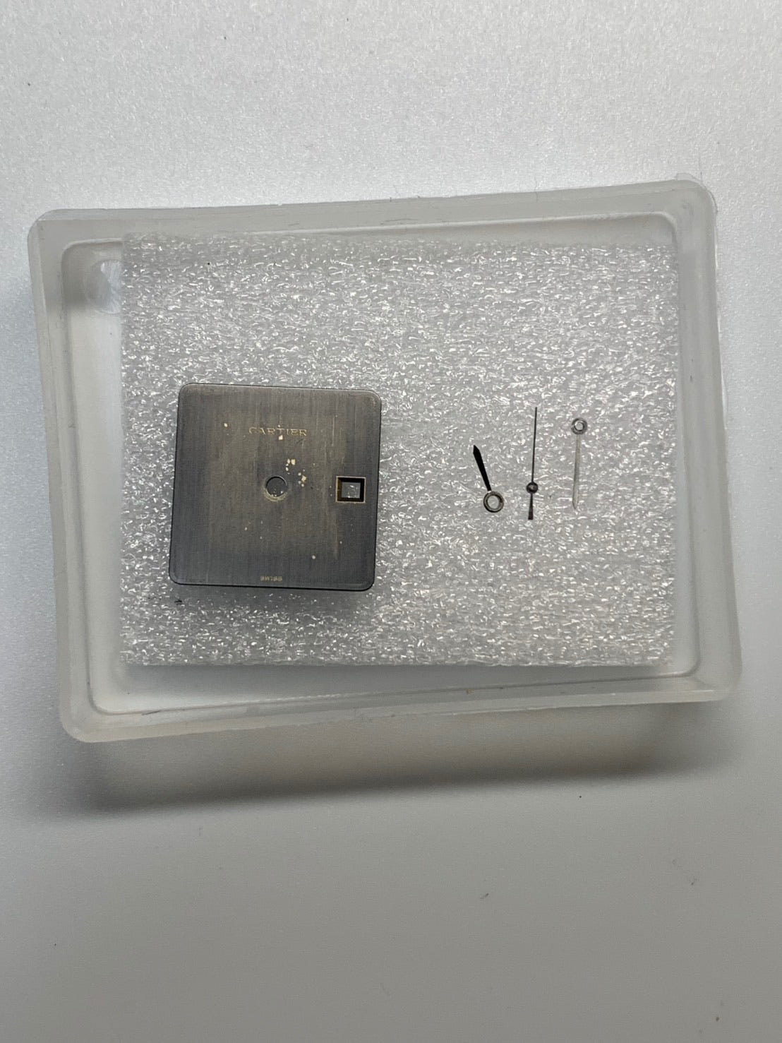 カルティエ サントス カレ LM 13453 / 2960 自動巻き Cal.2671-1 SS SS ゴーストグレー文字盤(SWISS 表記) 箱 冊子 保証書(1987年 / 個人名記載あり) オーバーホール済み