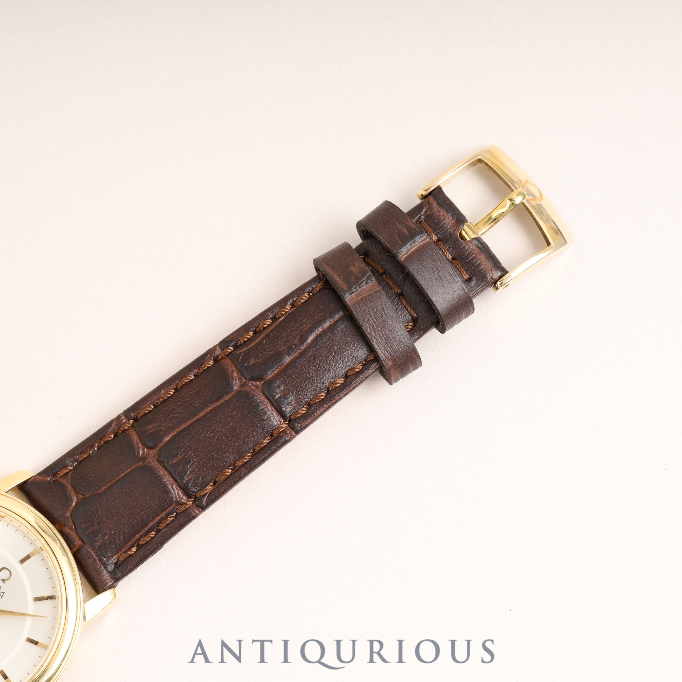 Omega De Ville Prestige 4620.31 Manual winding Cal.652 YG Leather Genuine buckle (GP) Silver dial 34mm