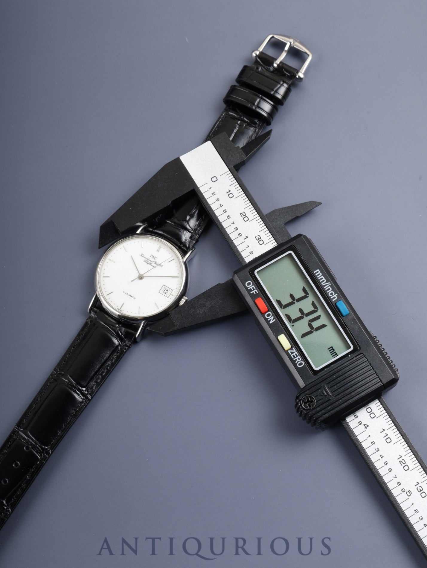 IWC ポートフィノ IW351324 自動巻き Cal.37621 SS 革 純正ピンバックル(SS)ホワイト文字盤 オーバーホール済み アイダブリュシー