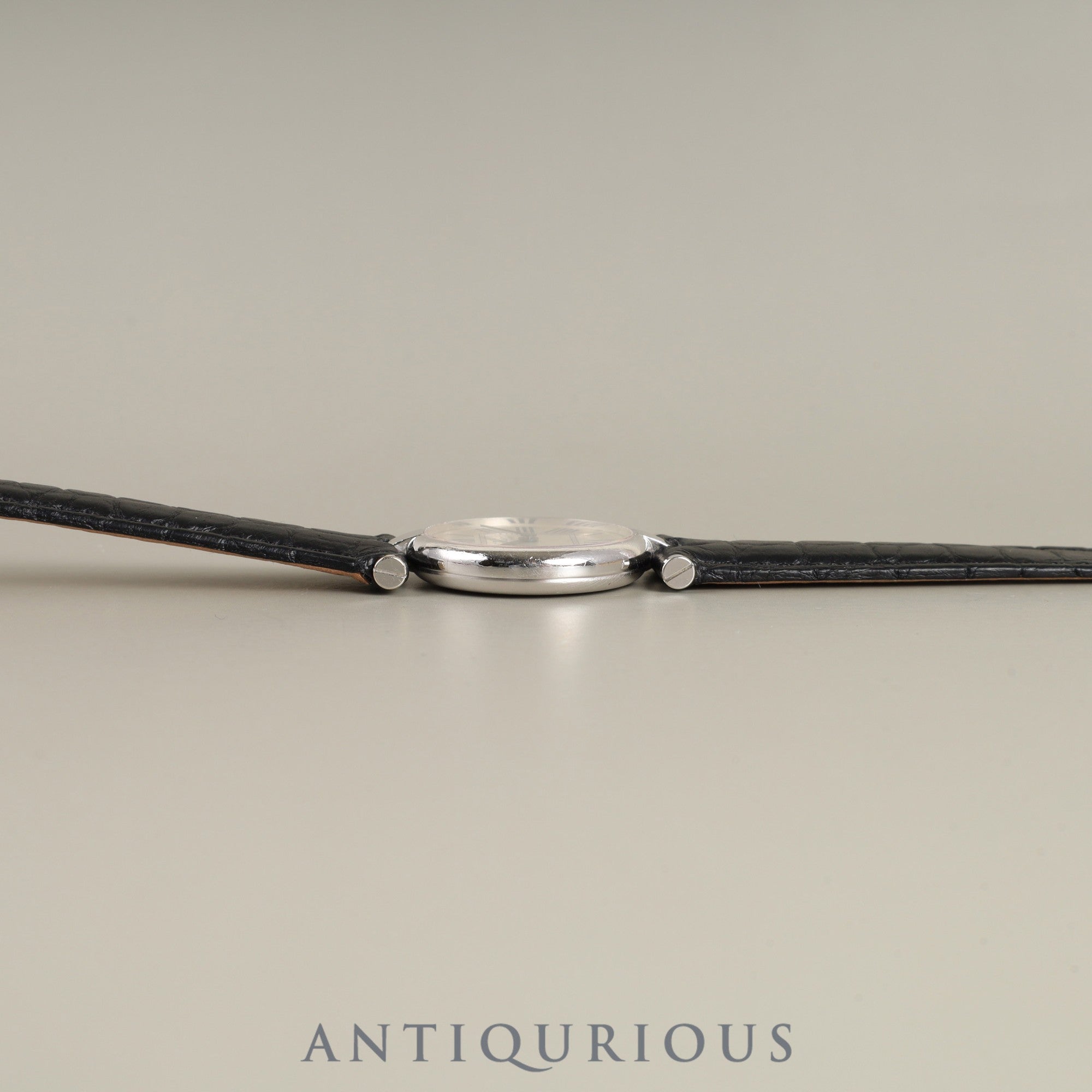 Cartier Must Vendome VLC SM W1007165 / 1850 Quartz Cal.90 SV925 Leather Genuine D-buckle (SS) Opalan dial Overhauled