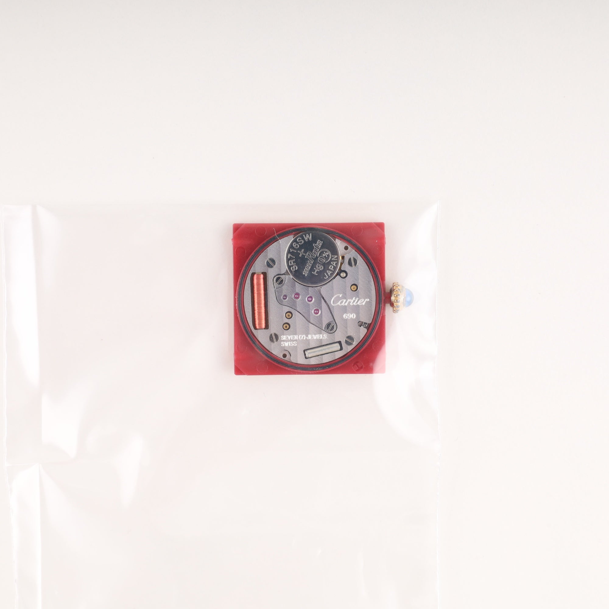 カルティエ マストタンク LM 590005 クォーツ Cal.690 SV925 革 純正尾錠(GP) アイボリーローマン文字盤 オーバーホール済み 新品仕上げ済み