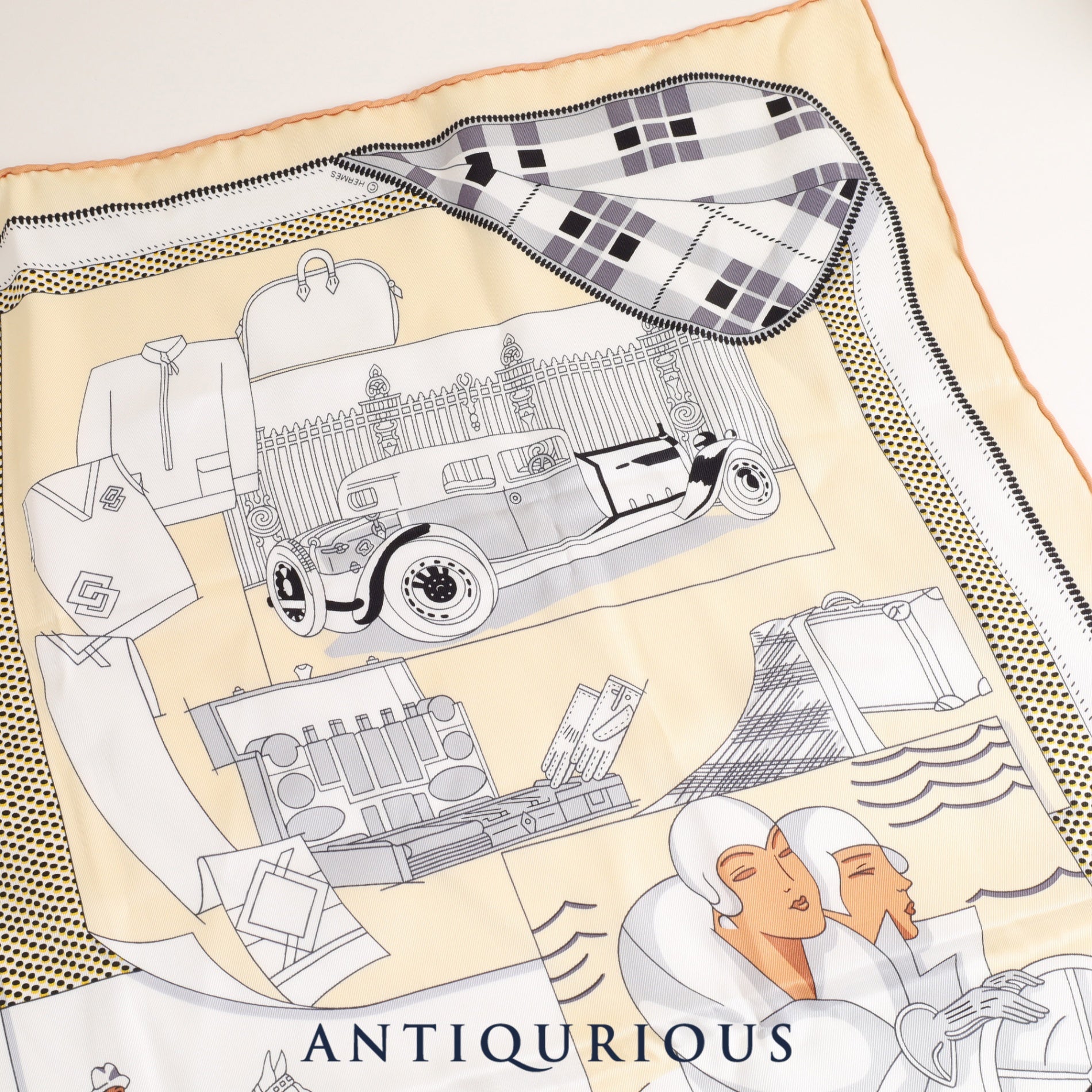 Hermes Scarf Carre 70 Car Comfort SILK 100%