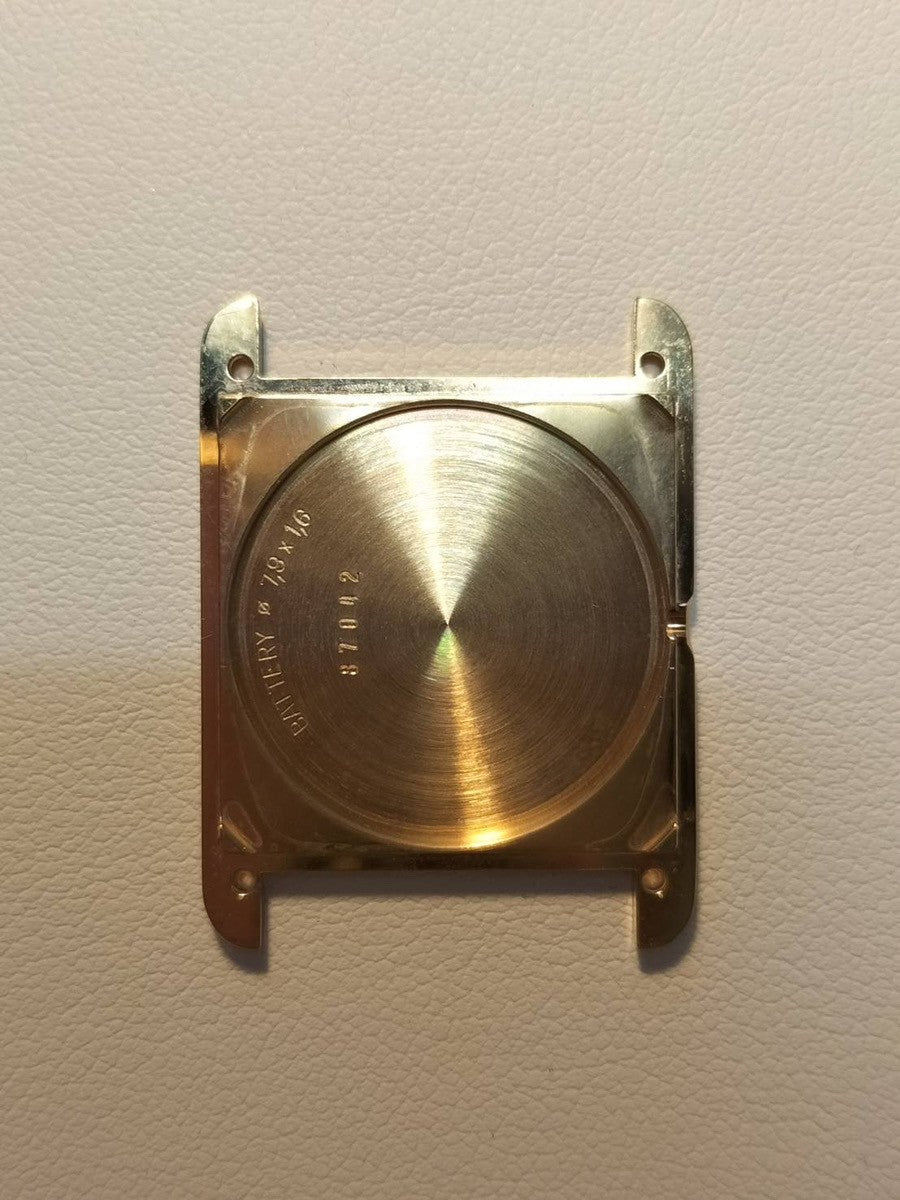 カルティエ マストタンク LM 590005 クォーツ Cal.690 SV925 革 純正ピンバックル(GP)アイボリーローマン文字盤(SWISS表記)箱 冊子