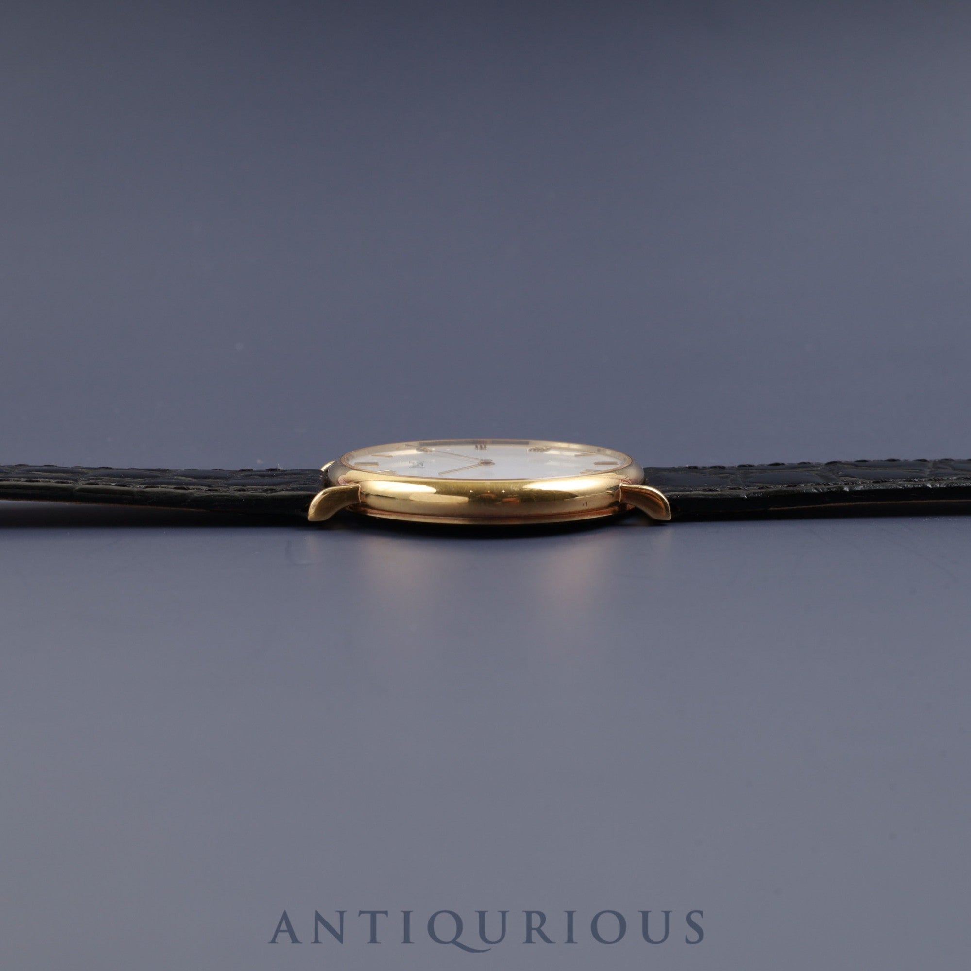 ピアジェ ラウンド 9035N 手巻き Cal.9P2 750 革 純正尾錠(GP) ホワイト文字盤 32mm 保証書 オーバーホール済み