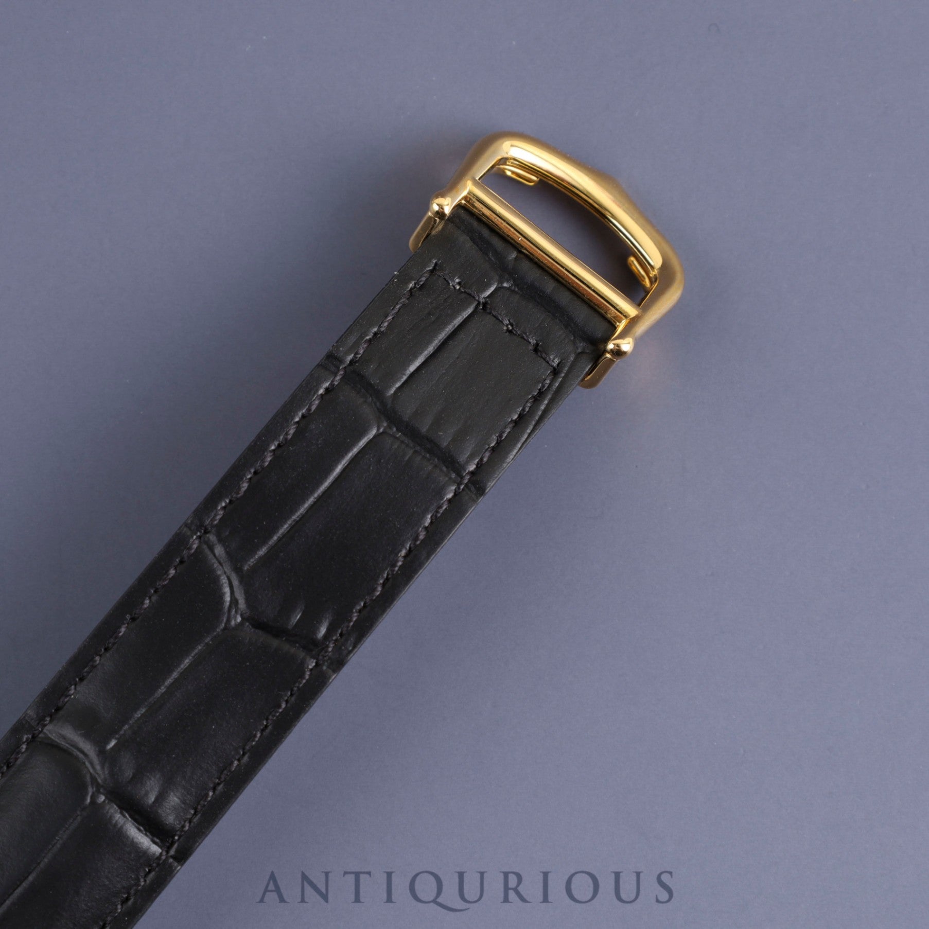 カルティエ マストタンク LM 590005 クォーツ SV925 革 純正尾錠(GP)アイボリーローマン文字盤 箱 冊子 カルティエブティックコンプリートサービス済み