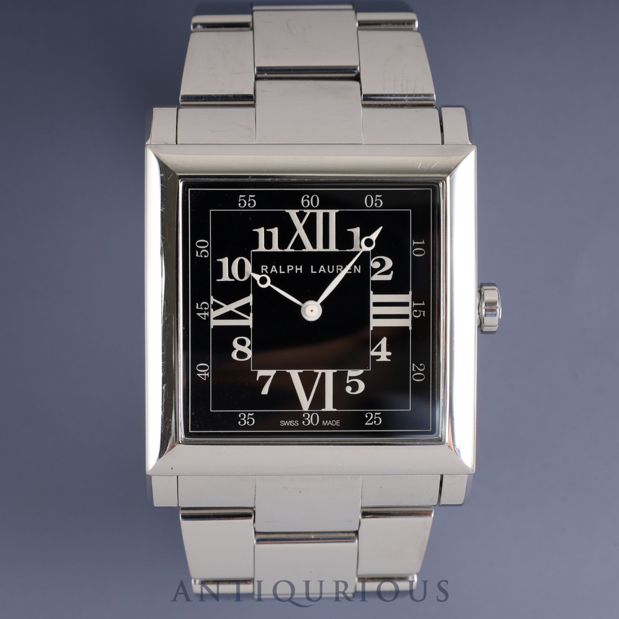 ラルフローレン スリムクラシック 867 RLR0150000 自動巻き SS SS ブラック文字盤 冊子 保証書 (2018年)コマ×2 オーバーホール