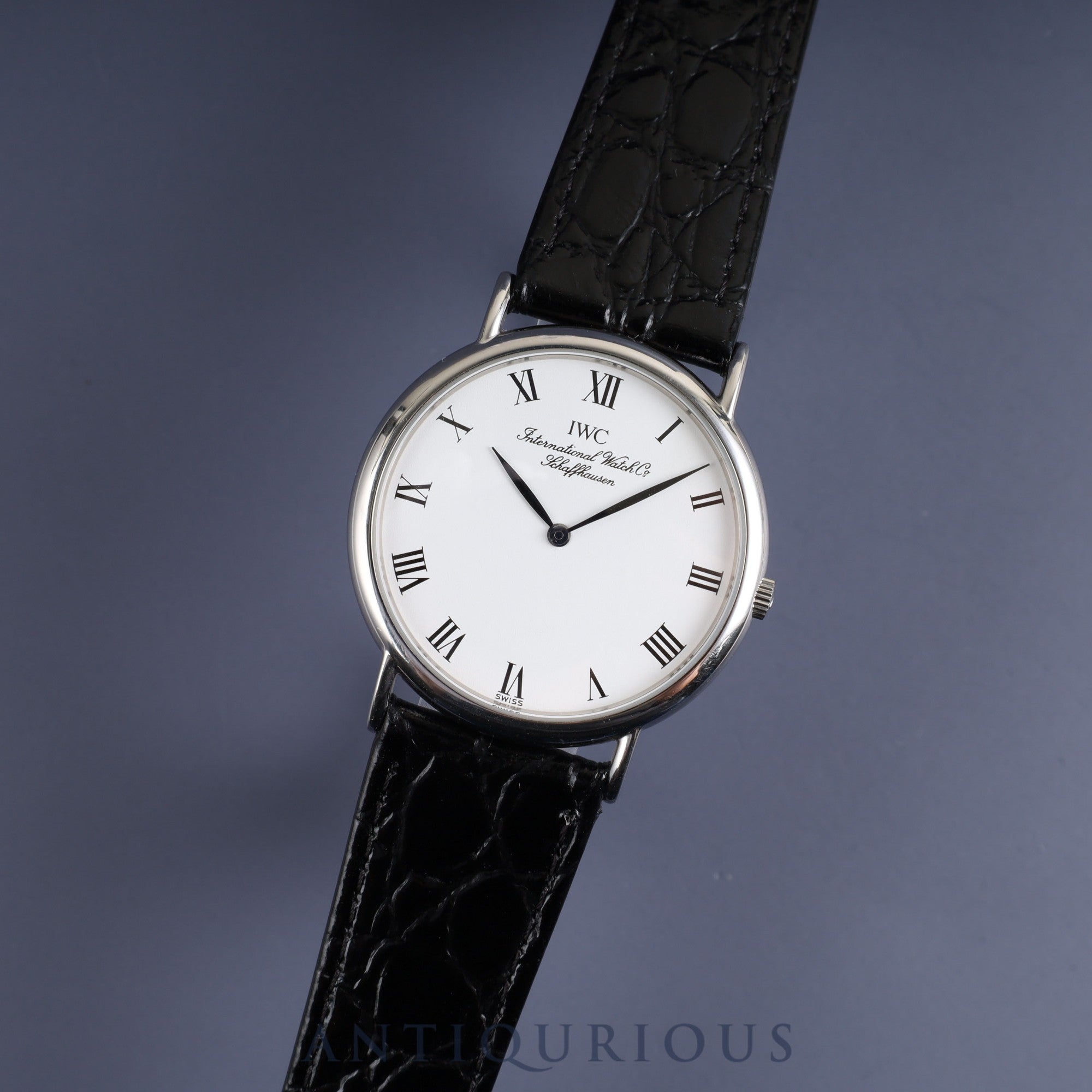 IWC Portofino 3331 Quartz Cal.IWC 22105 SS Leather Genuine Buckle (SS) White Dial Overhauled IWC