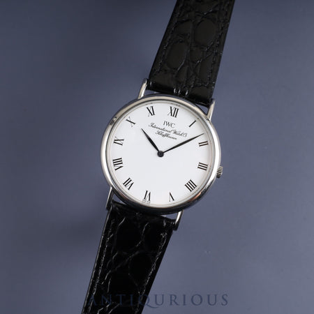 IWC Portofino 3331 Quartz Cal.IWC 22105 SS Leather Genuine Buckle (SS) White Dial Overhauled IWC