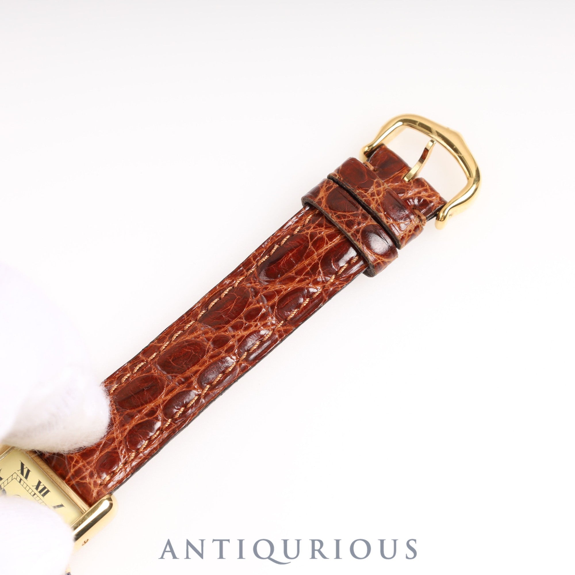 カルティエ マストタンク SM QZ アイボリーローマン文字盤 箱 保証書 1994年