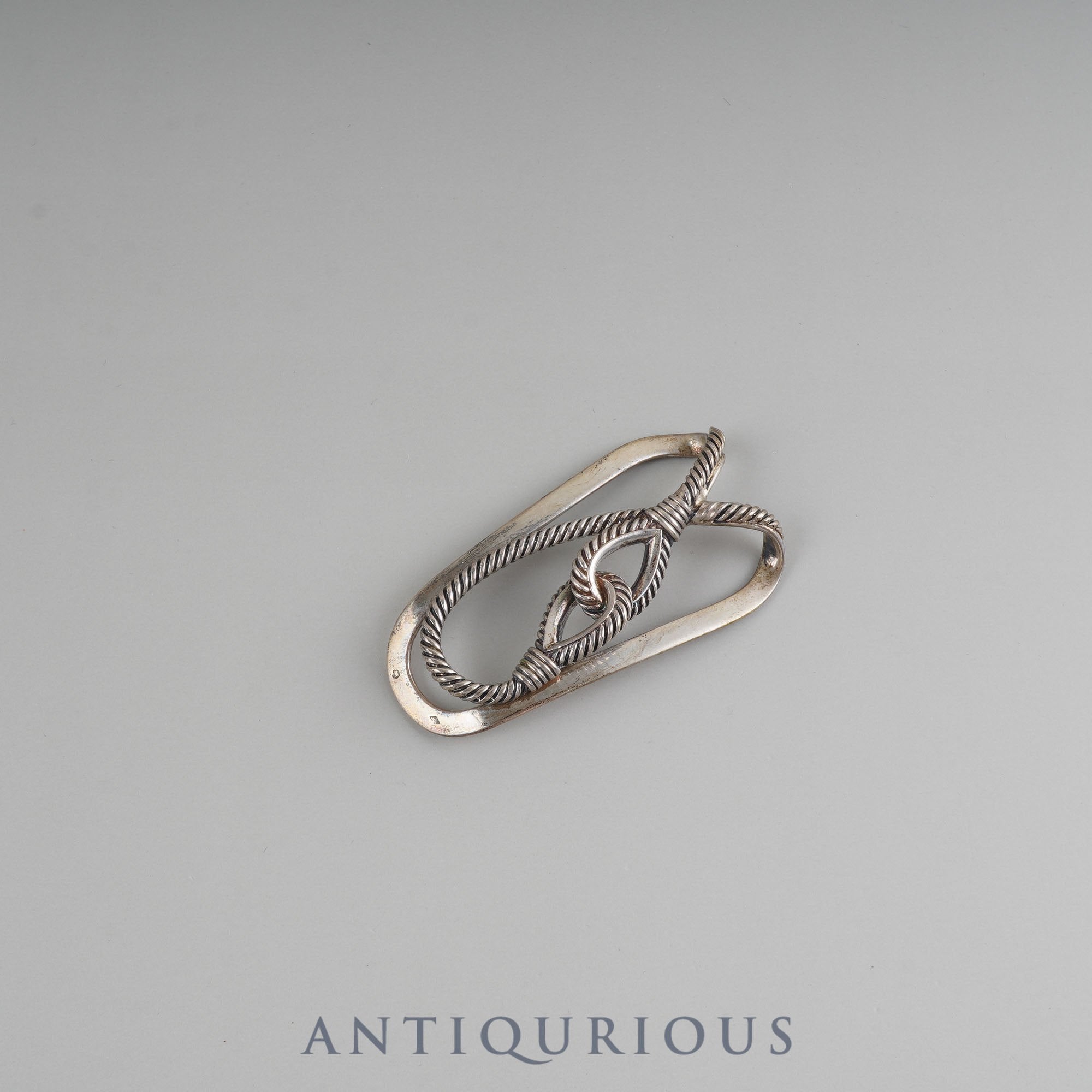 Hermes Money Clip Rope Motif SV800 Box Hallmark Crab