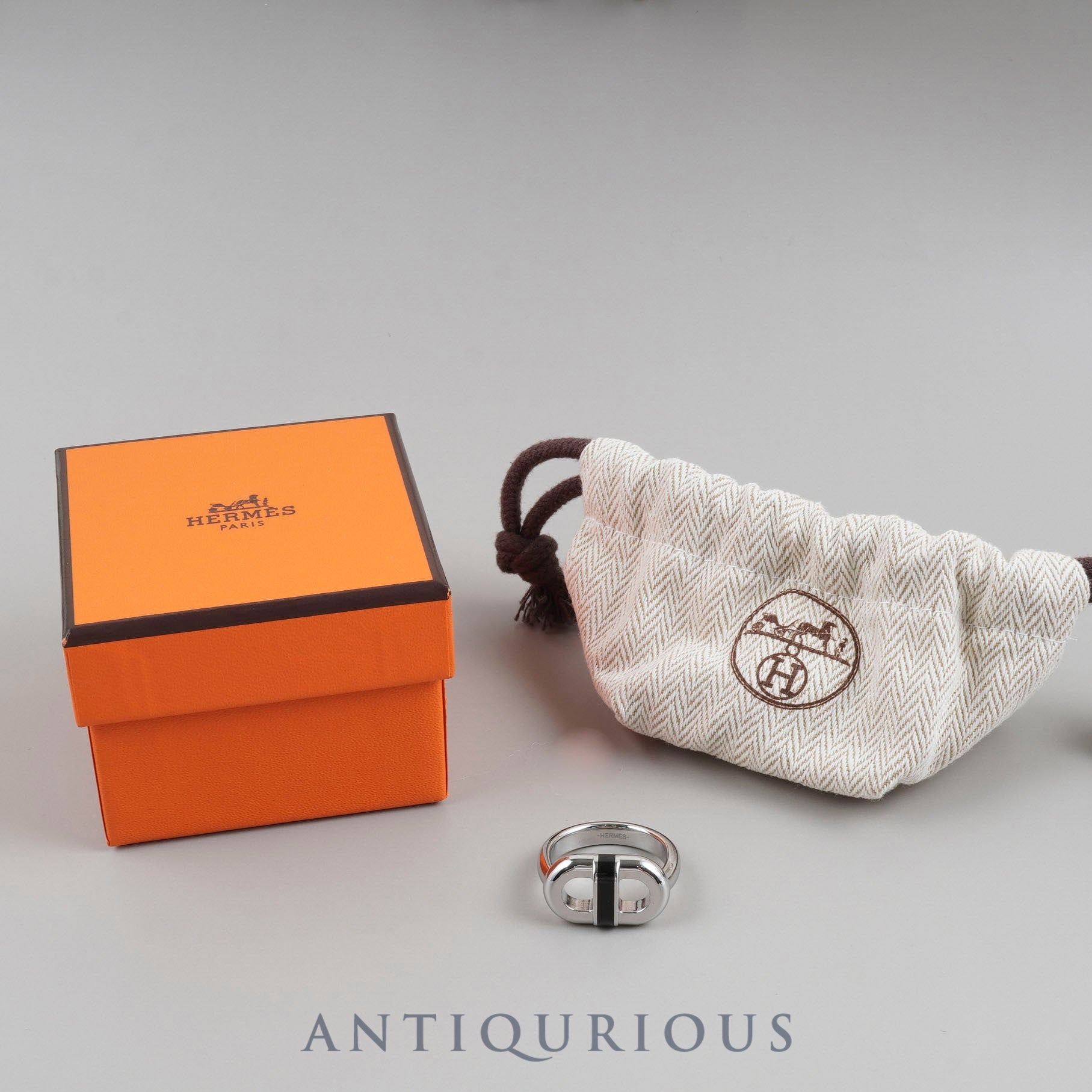 Hermes Maillon Ring SS #T58 Box Dust Bag