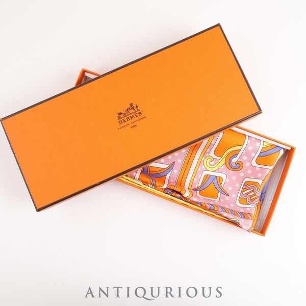 Hermes Scarf Carre 45 Faubourg Rainbow SILK 100% Box
