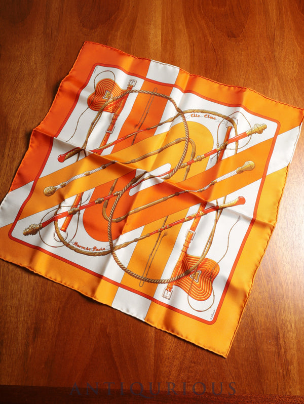 エルメス スカーフ カレ45 Clic Clac クリッククラック SILK100% 箱