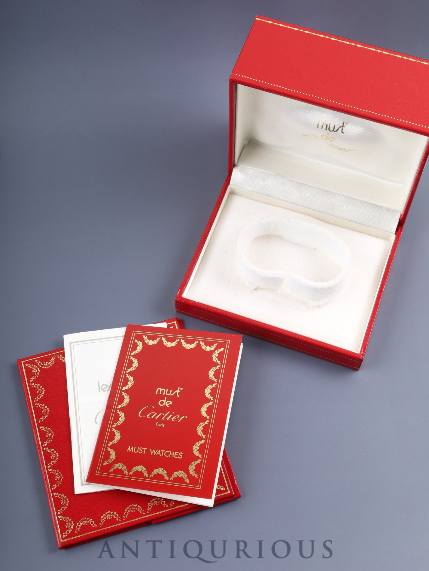 カルティエ マストタンク LM 590005 クォーツ Cal.90.06 SV925 革 純正Dバックル(GP) オパラン文字盤 箱 冊子 オーバーホール済み