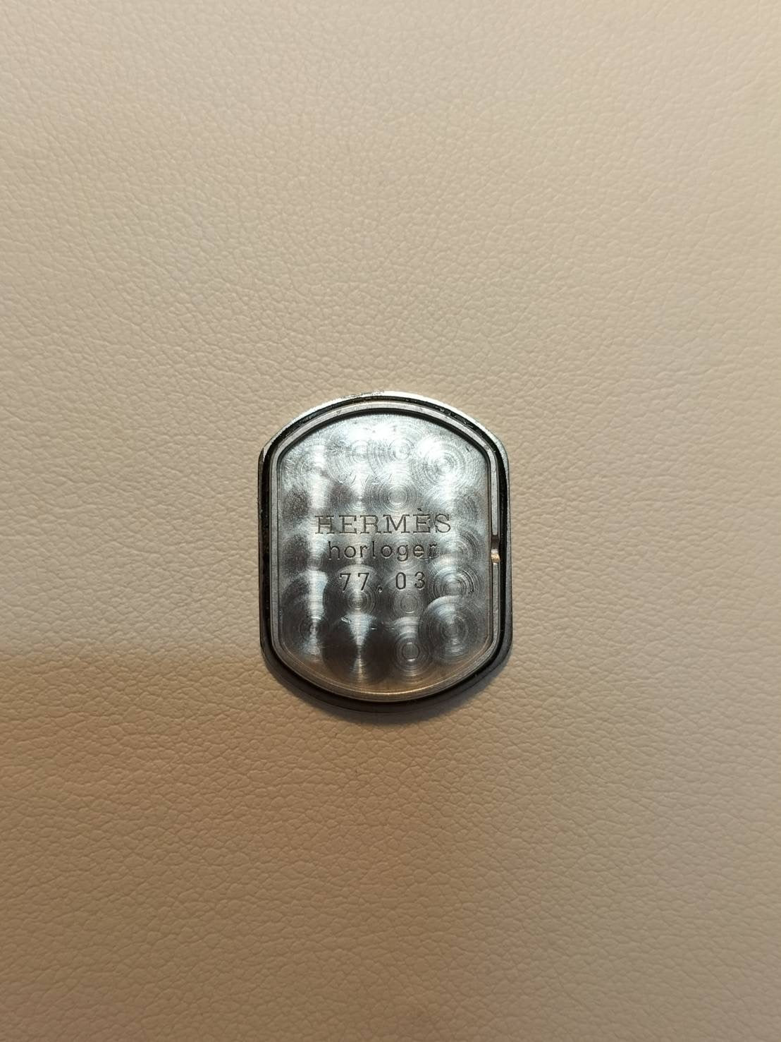 Hermès Rally 77.03 Quartz Cal.976.001 SS/GP SS/GP Ivory Dial Overhauled