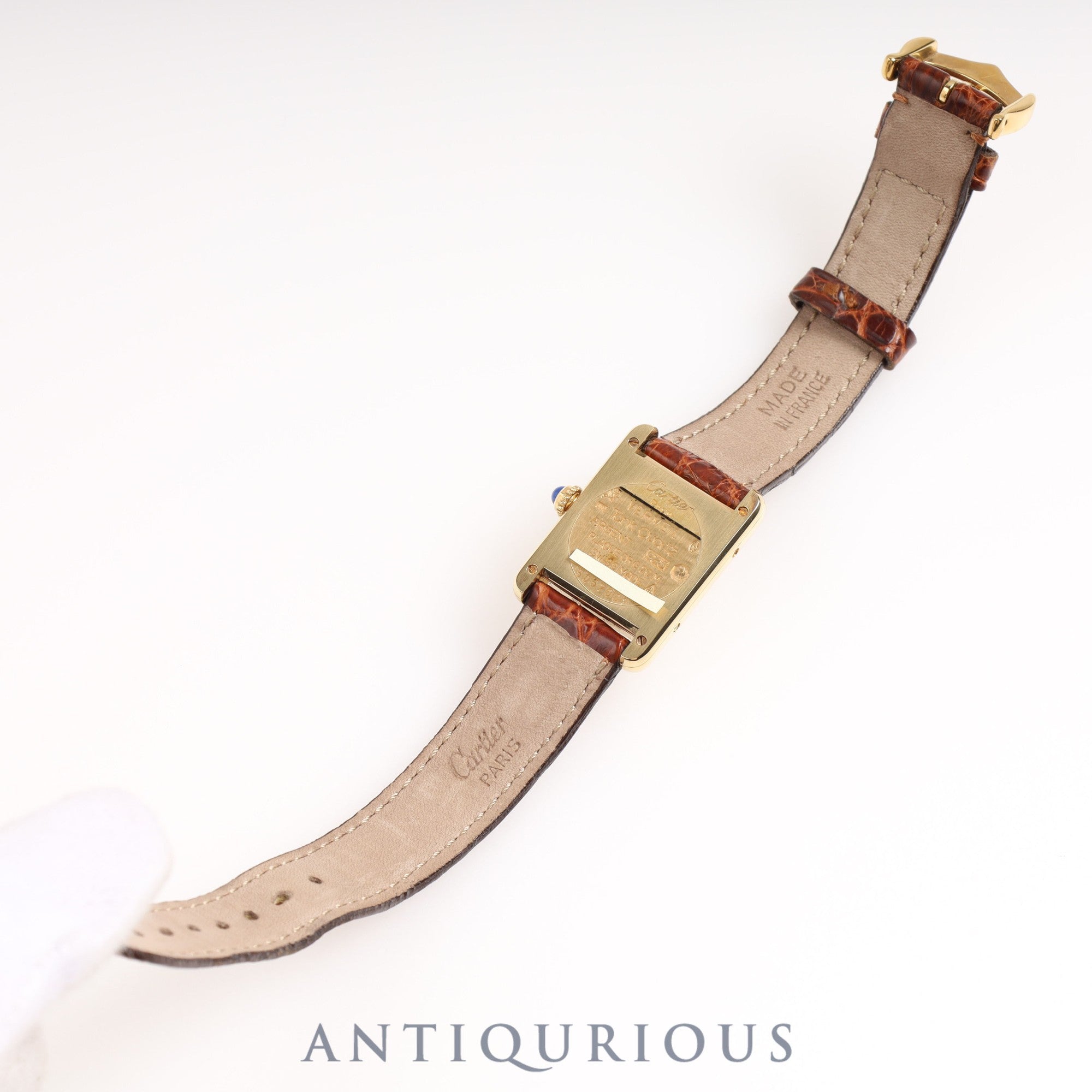 カルティエ マストタンク SM QZ アイボリーローマン文字盤 箱 保証書 1994年