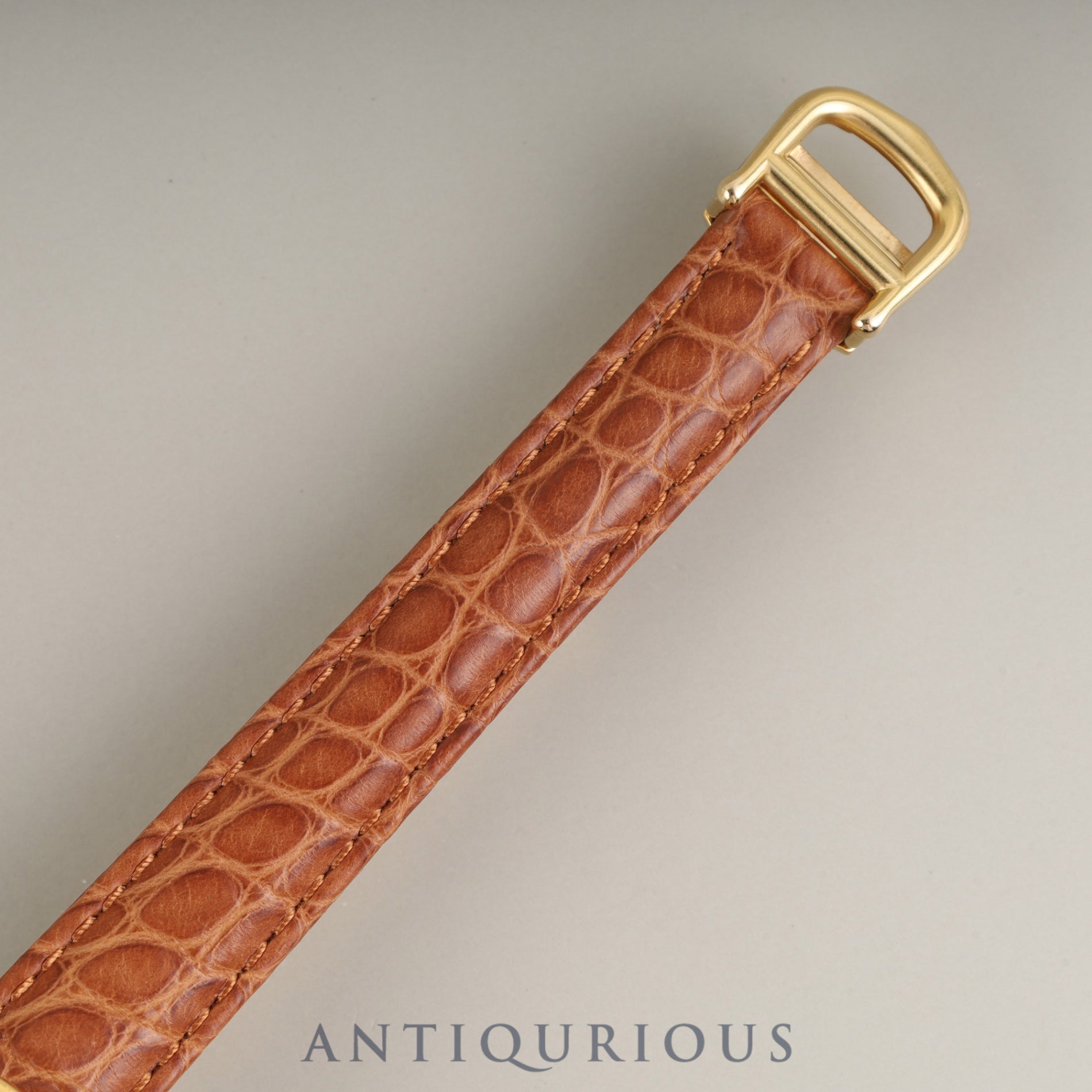 Cartier Must Trinity W1010744/2735 Quartz Caliber 157 SV925 GP Leather Strap with Genuine D-Clasp (GP) Buckle, Side Trinity Dial, Overhauled