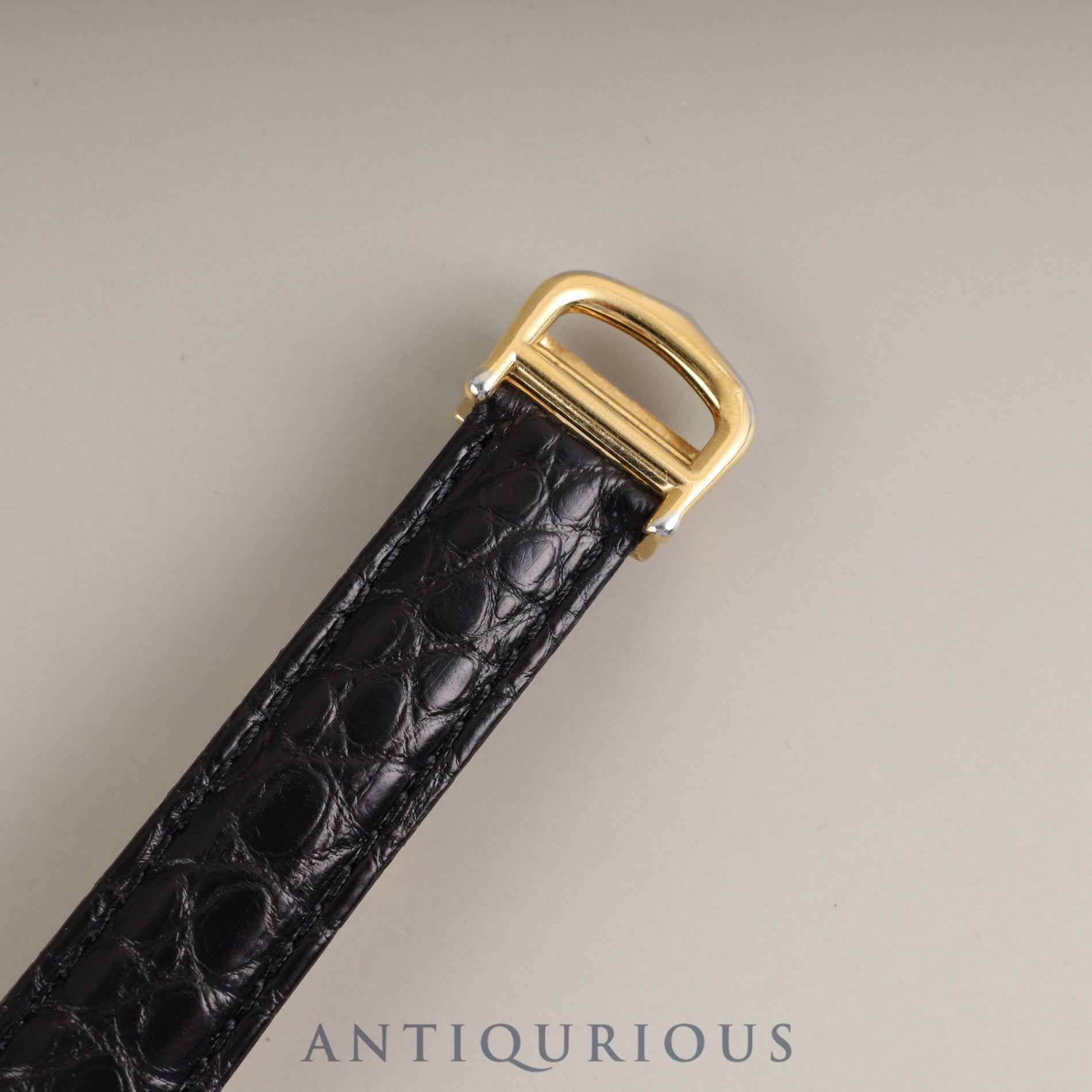 カルティエ マストタンク MM W1017354 / 2415 クォーツ Cal.057 SV925 革 純正Dバックル(GP)アイボリーローマン文字盤 保証書(2002年) オーバーホール済み