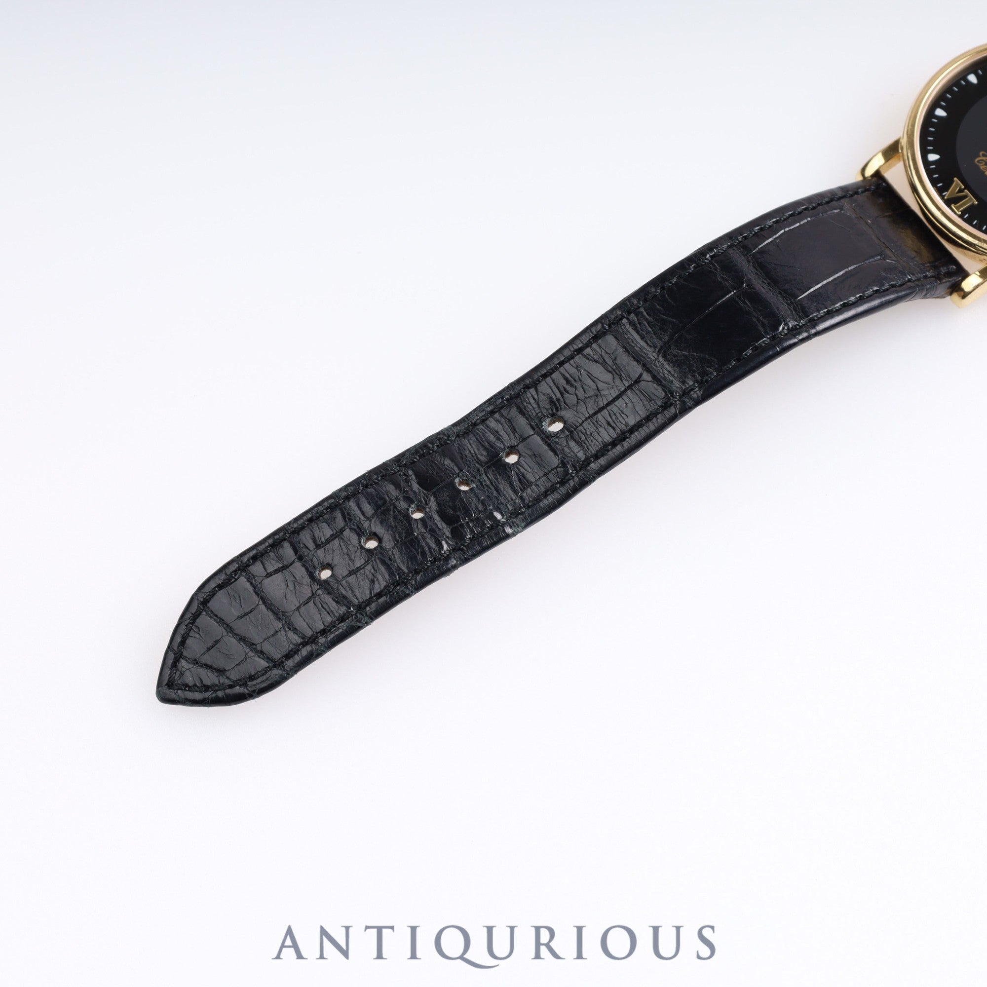 Rolex Cellini 5115/8 Manual Winding Cal.1602 Black Dial 31.8mm YG Leather K Serial (2001) Box Warranty