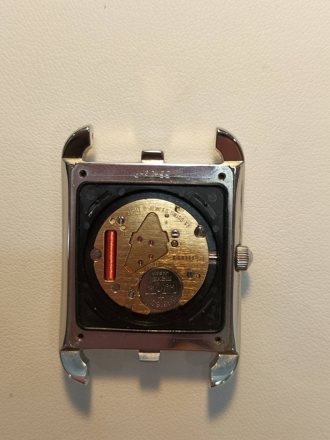 エルメス ケープコッド CC2.710 クォーツ SS 革 純正尾錠(SS) シルバーアラビア文字盤 純正替ベルト(A刻印:2017年) オーバーホール済み