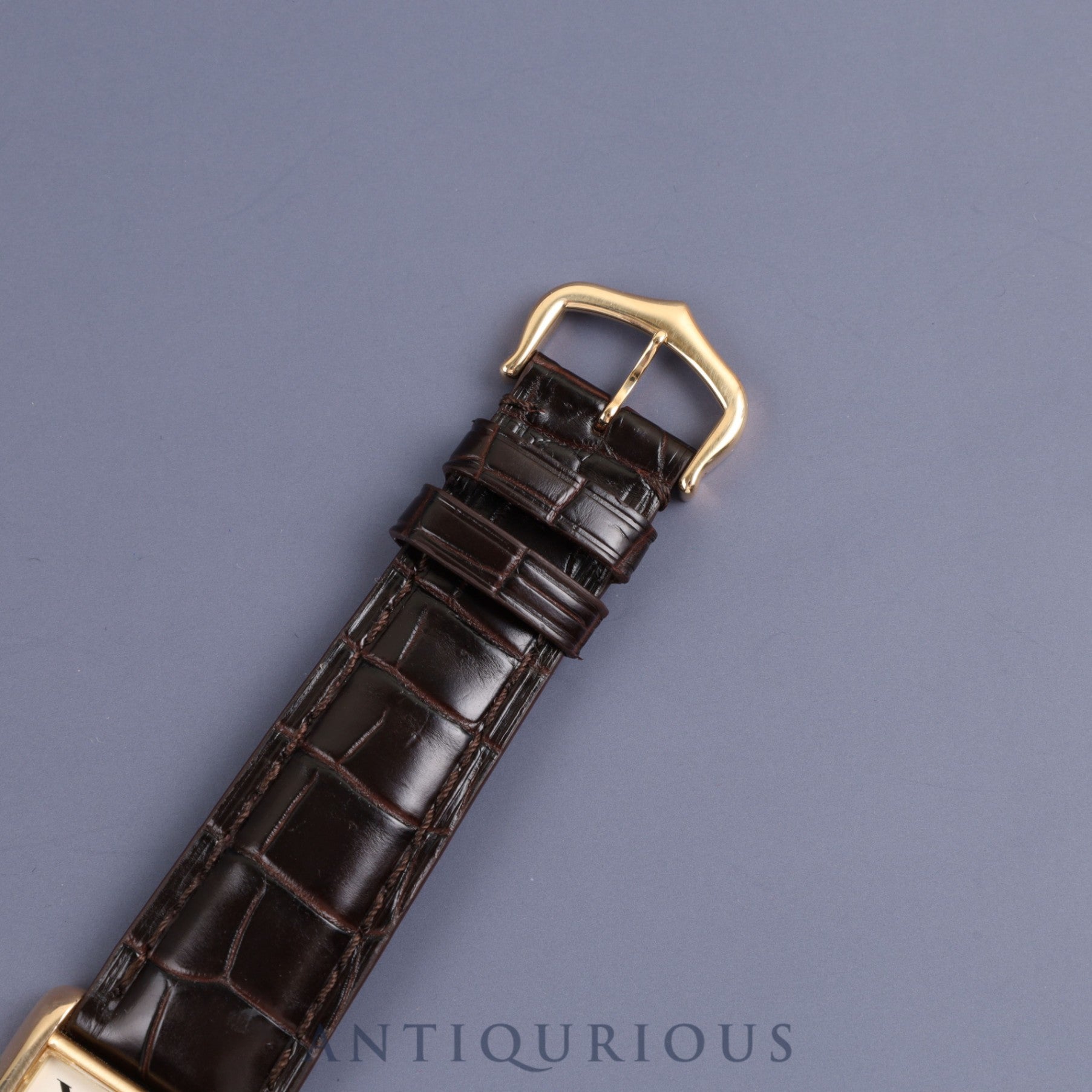 カルティエ タンクルイカルティエ LM W1529756 / 2441 クォーツ YG 純正革 純正尾錠(750)ホワイト文字盤 保証書 メンテナンス済み