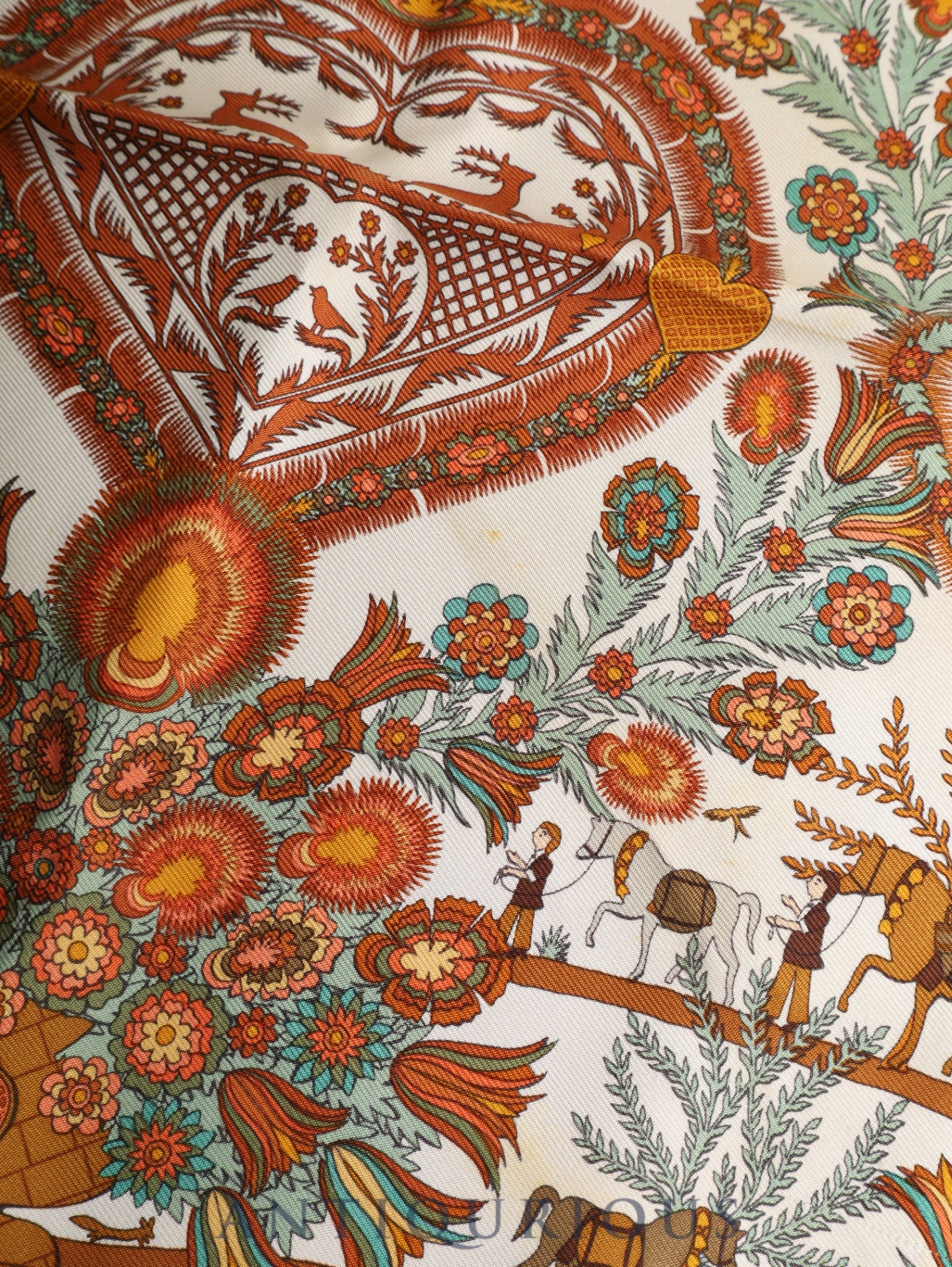 Hermès Scarf Carre 45 Decoupages Silk 100%