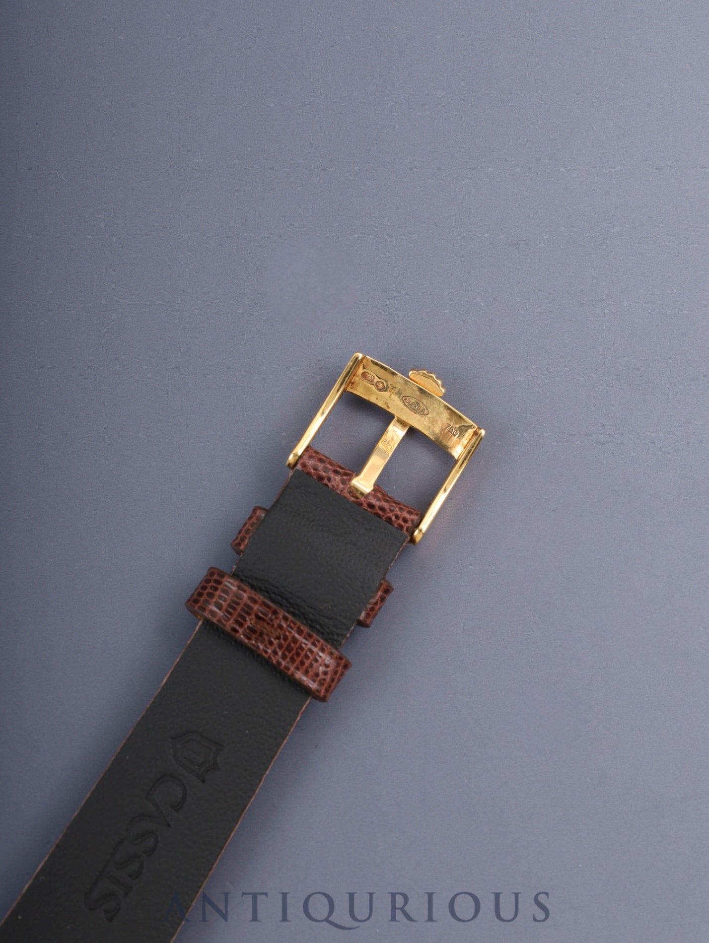 ロレックス チェリーニ 5109 手巻き Cal.1602 750YG 革 純正ピンバックル(750YG)彫りコンピューター文字盤 32mm W番(1994年~1995年)オーバーホール済み