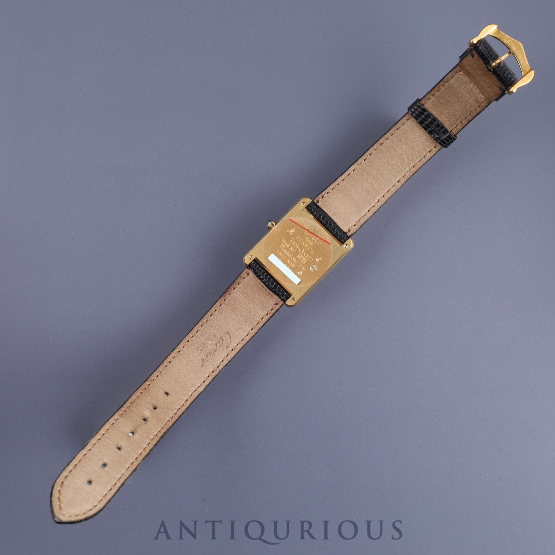 Cartier Must Tank LM 6 81006 Quartz Cal.81 SV925 Genuine leather strap Genuine buckle (GP) Black onyx dial Box Warranty card (no date written) Overhauled