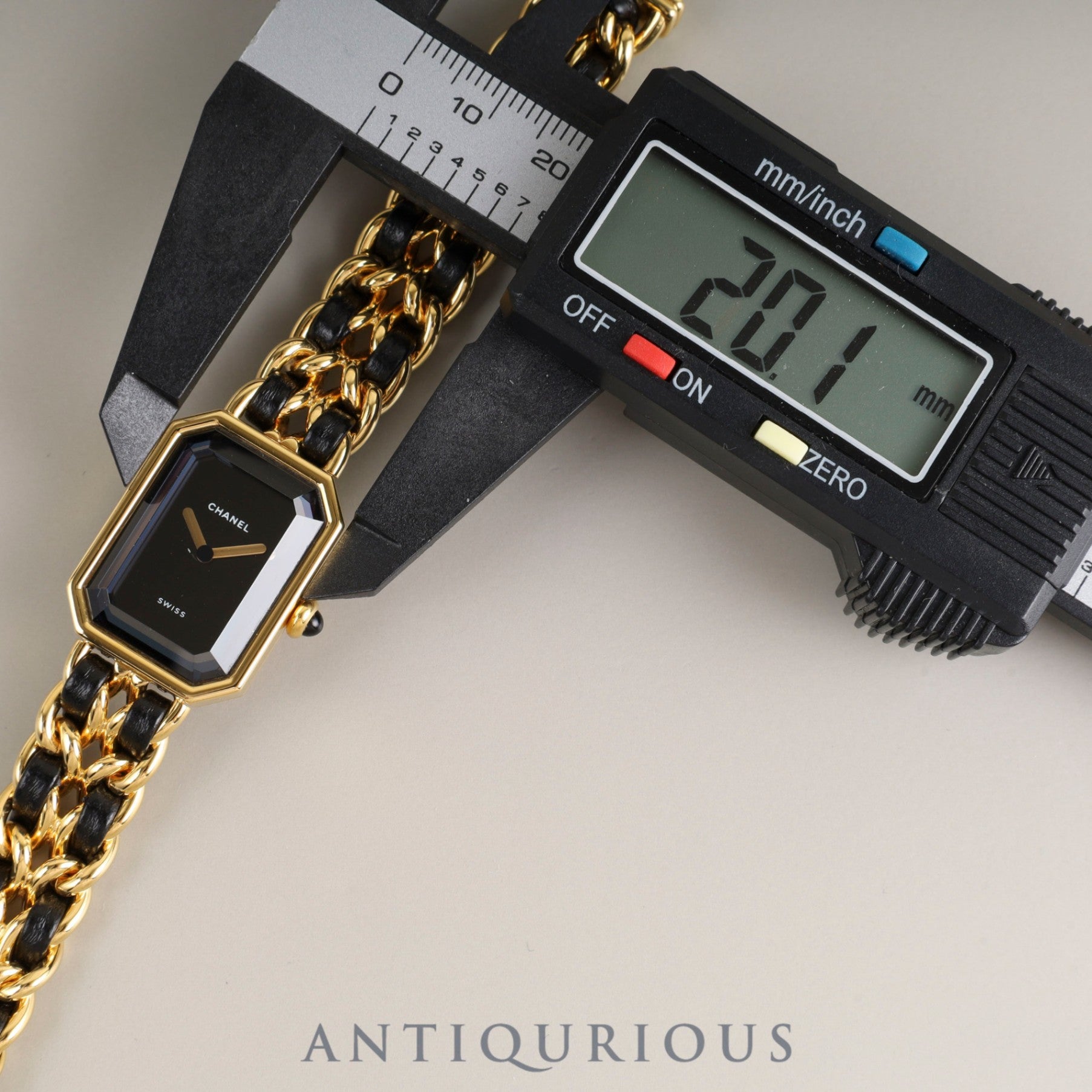 Chanel Premiere S H0001 Quartz Cal.976.001 GP GP/Leather Black Dial Overhauled