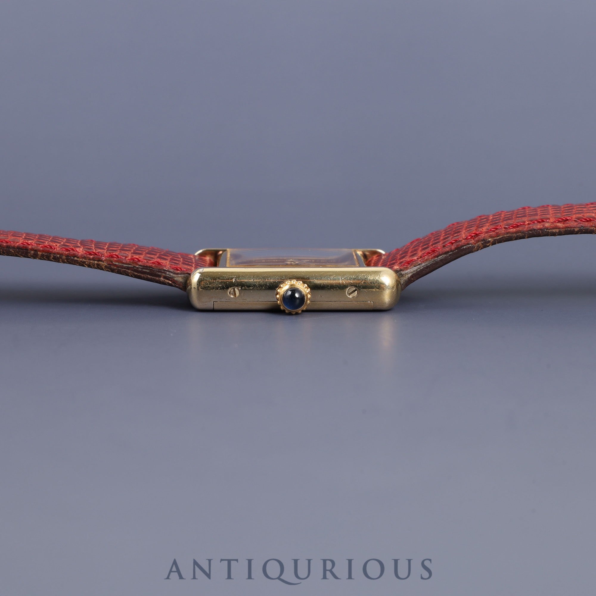 Cartier Must Tank SM Manual winding Cal.78-1 SV925 Genuine leather strap Genuine buckle (GP) Bordeaux dial 1976-early 1980s Overhauled
