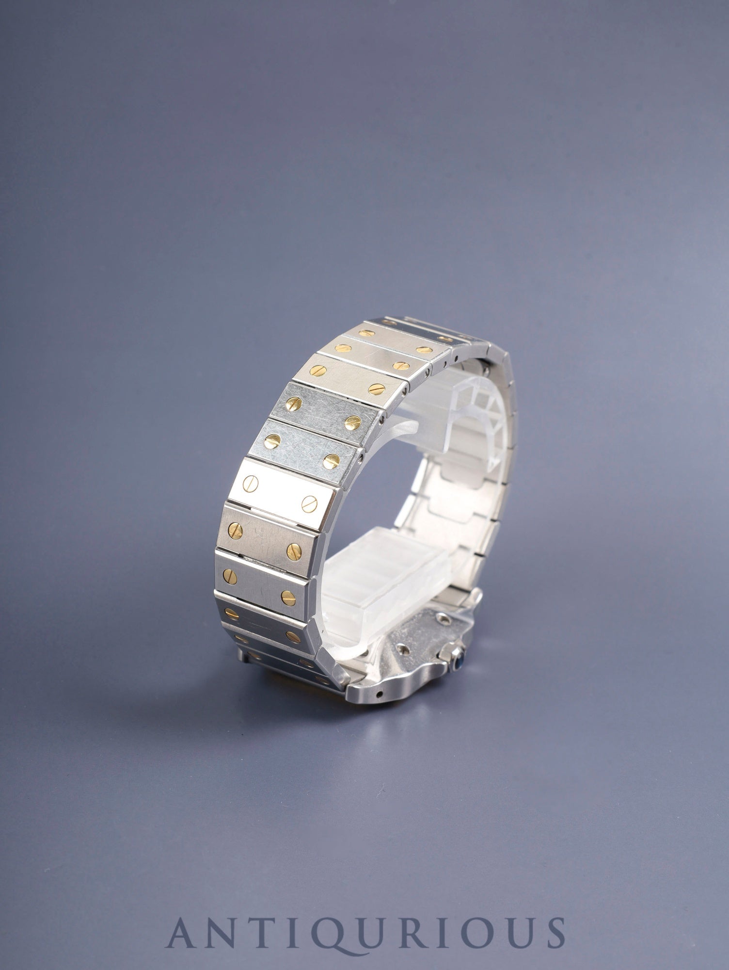 Cartier Santos Carrée LM 2961 Automatic Cal.2671 SS/YG SS/YG White Roman Dial (SWISS marking) Box Warranty (blank) Booklet Overhauled