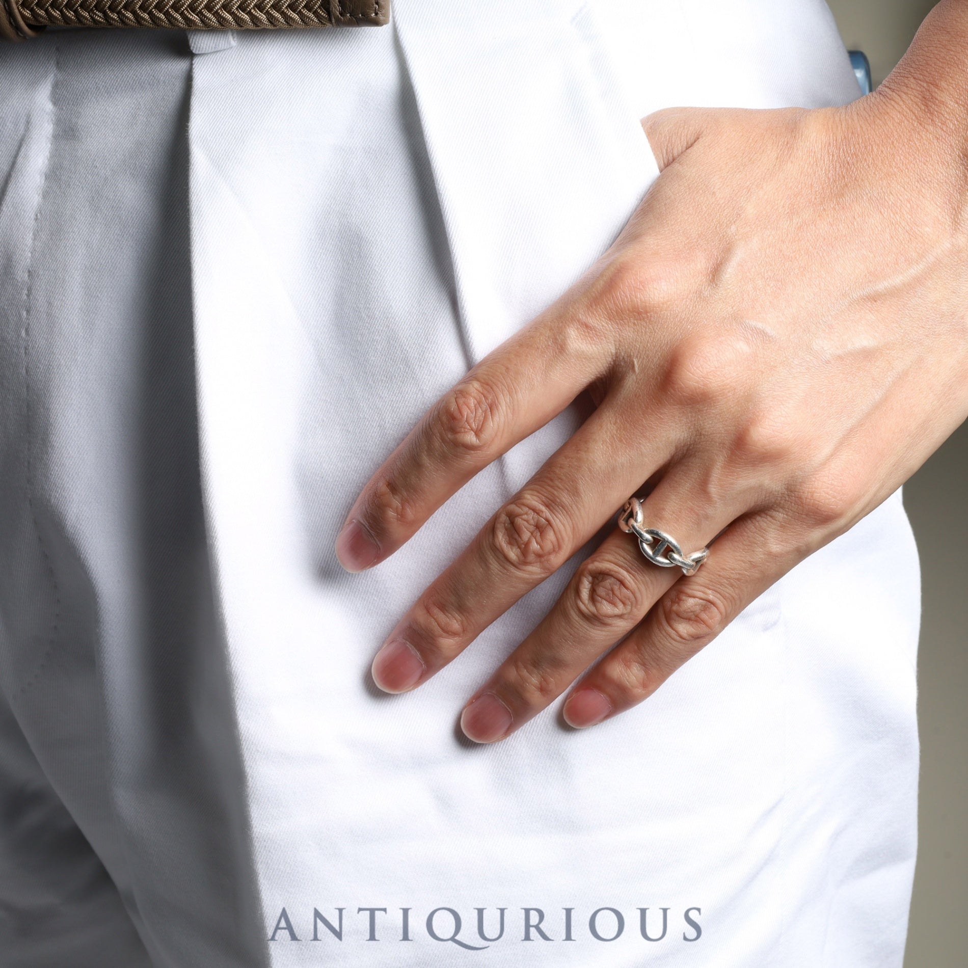 エルメス リング シェーヌダンクル アンシェネ PM SV925 #55 23年刻