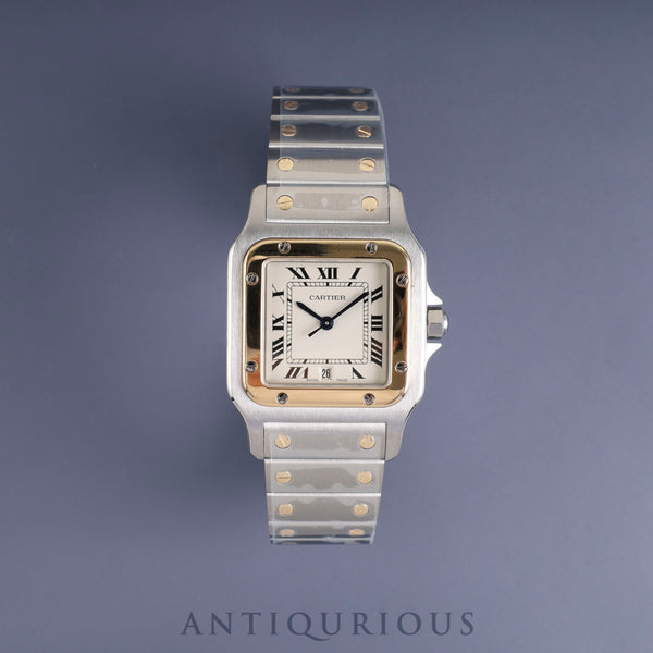 カルティエ サントス ガルベ LM W20011C4 / 187901 クォーツ SS/YG SS/YG アイボリー文字盤 カルティエブティックにてコンプリートサービス(フルメンテナンス)済み