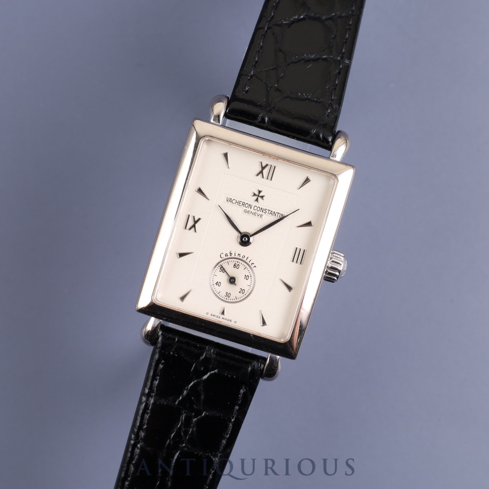 Vacheron Constantin Cabinotier 91001/00G-7 Manual winding Cal.1017 WG Leather Genuine buckle (750) Silver Roman dial Felt case Replacement genuine strap Complete service completed