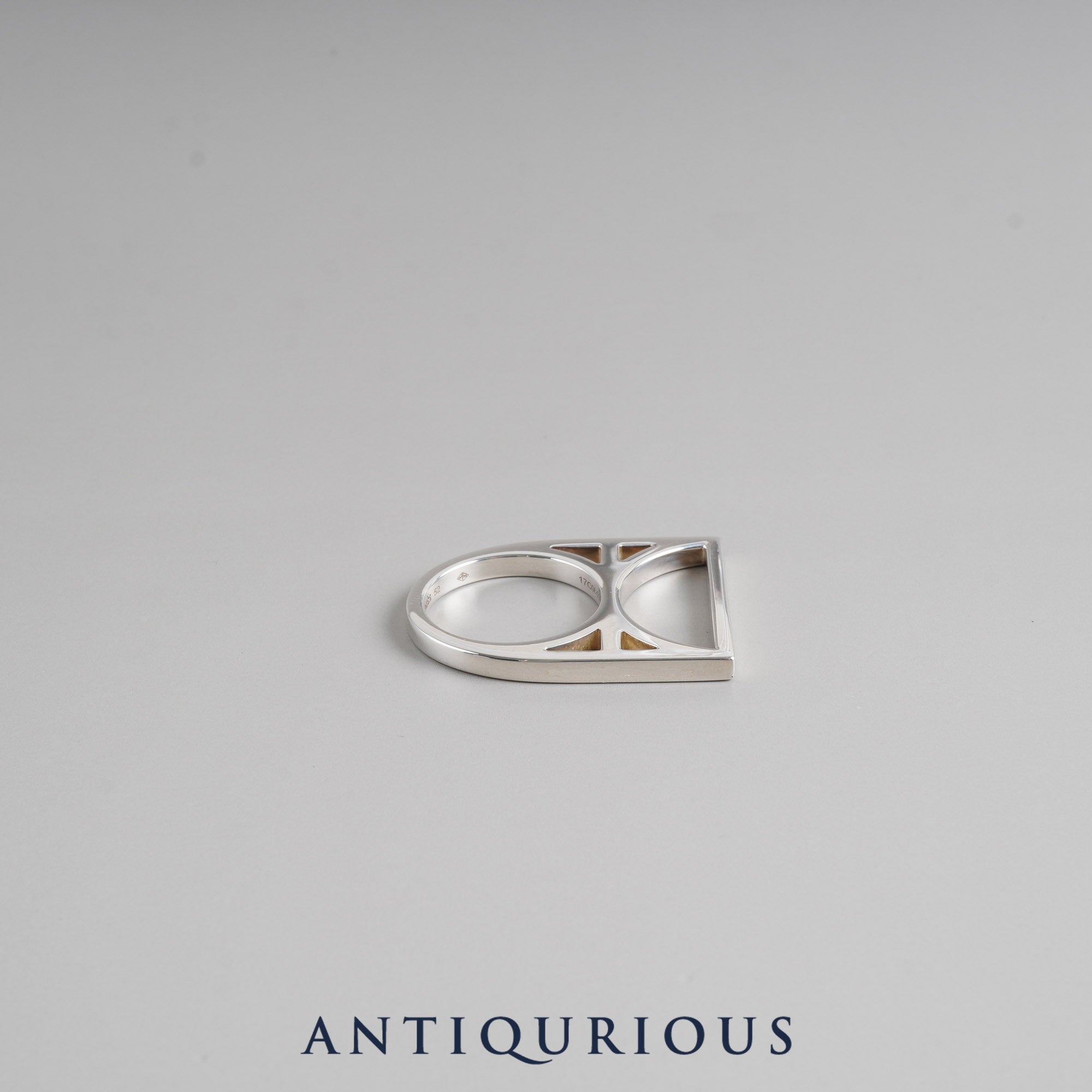 Hermes Ring Chaine d'Ancre Game Sterling Silver #52 17 Year Stamp